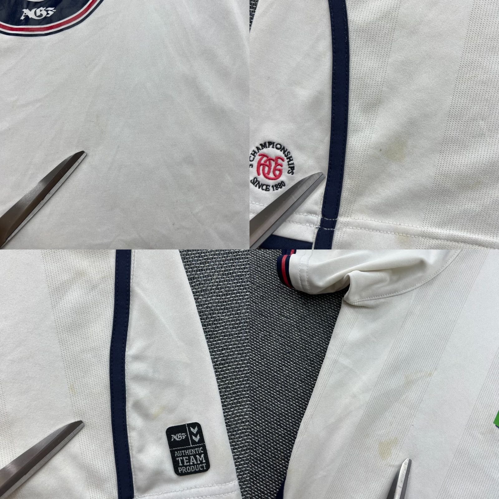 Hummel Aarhus GF 2012 2013 Home Solberg #28 Football Jersey Sz L Hummel Match Issue Shirt Men White XS? No, keep simple Size US L / EU 52-54 / 3 - 8 Thumbnail