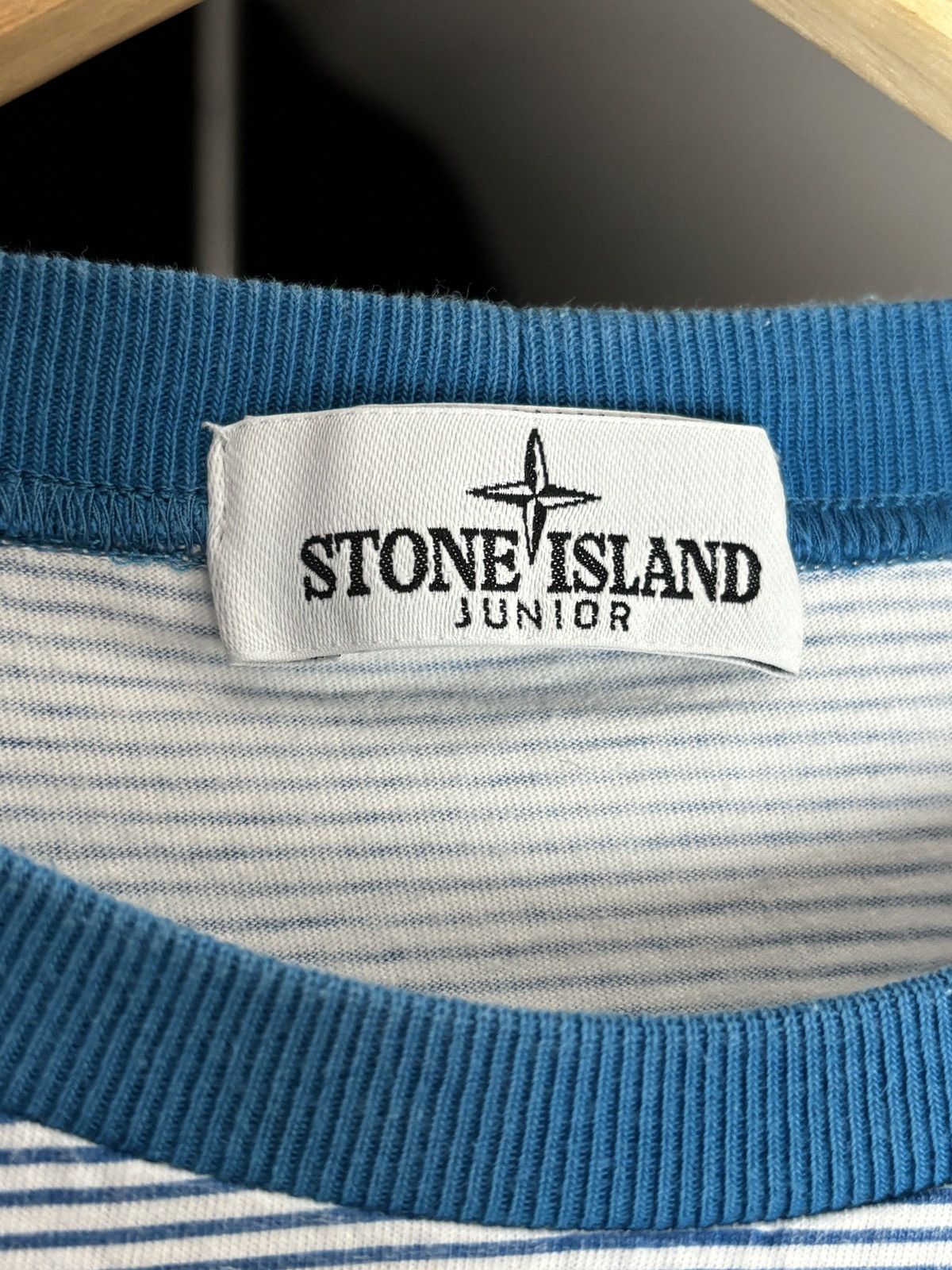 Stone Island Stone Island Junior Striped T-Shirt Size US XS / EU 42 / 0 - 8 Thumbnail