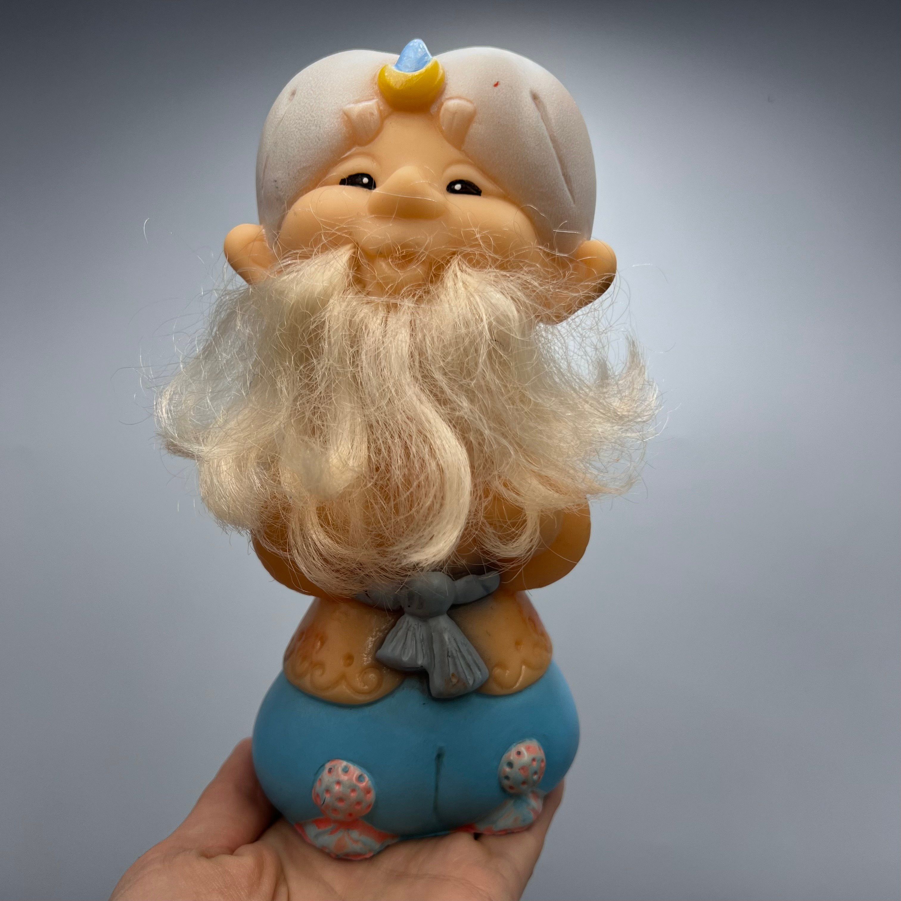 Vintage Vintage Toy Old Man Khottabych RUBBER Doll Soviet Stamp Size ONE SIZE - 2 Thumbnail