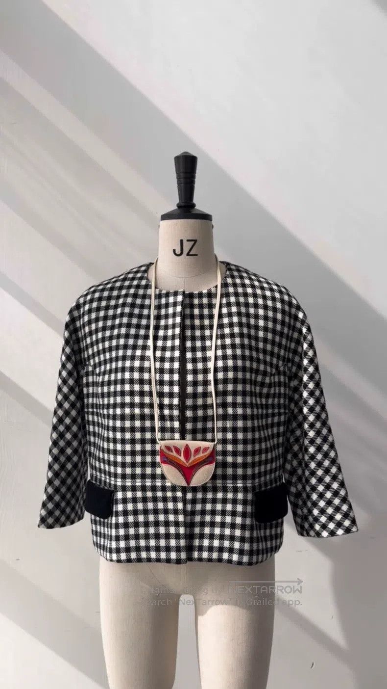 Comme des Garcons Comme des Garcons Black and White Plaid Blazer Size S / US 4 / IT 40 - 1 Thumbnail