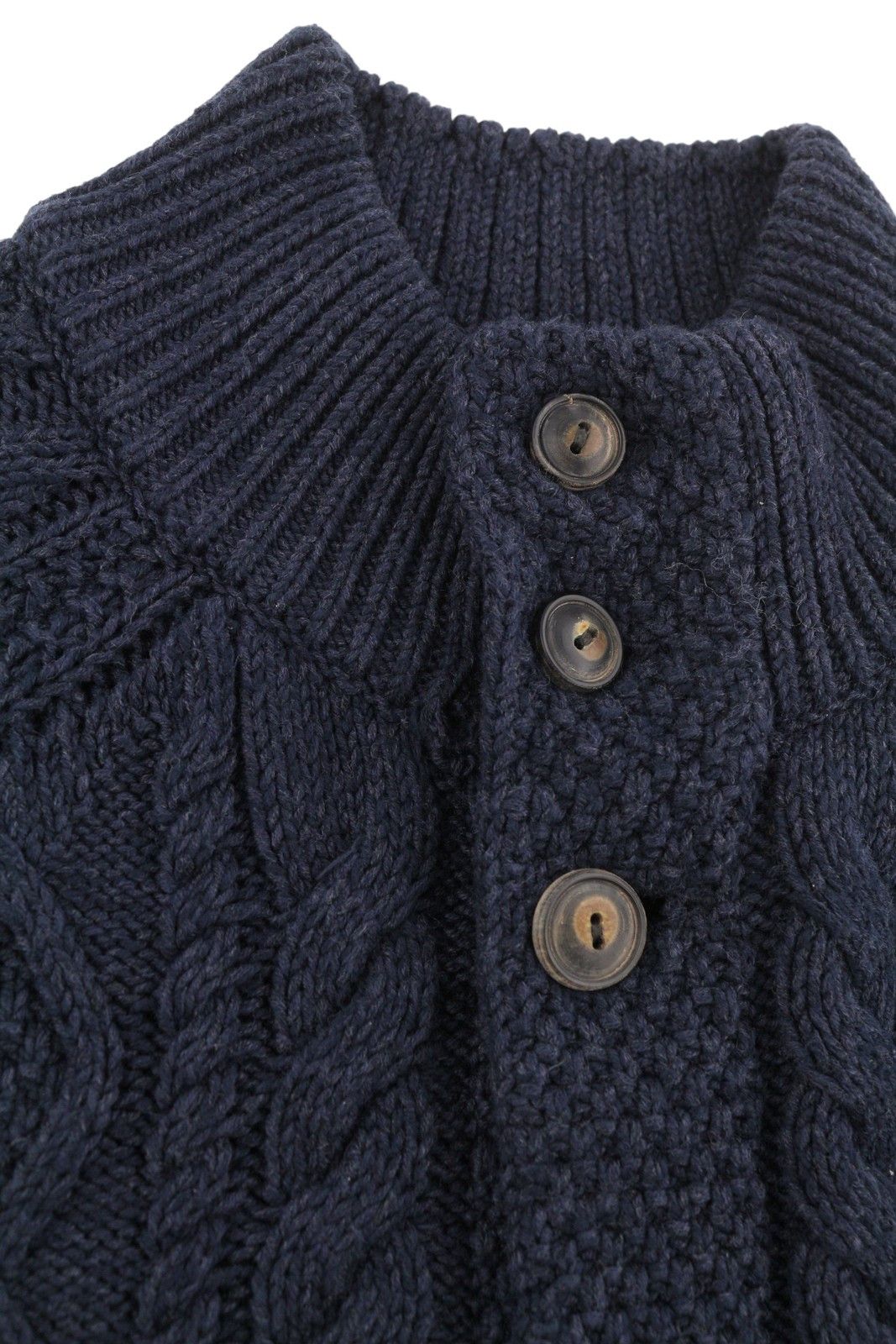 Ralph Lauren Dark Blue L Cable Knit Button Cardigan 86942 Size US L / EU 52-54 / 3 - 7 Thumbnail