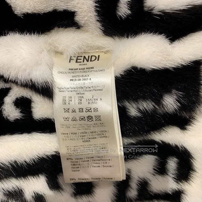 Other Fendi Patchwork Logo Embroidered Collar Long Sleeve Jacket Size XXS / US 00 / IT 34 - 6 Thumbnail