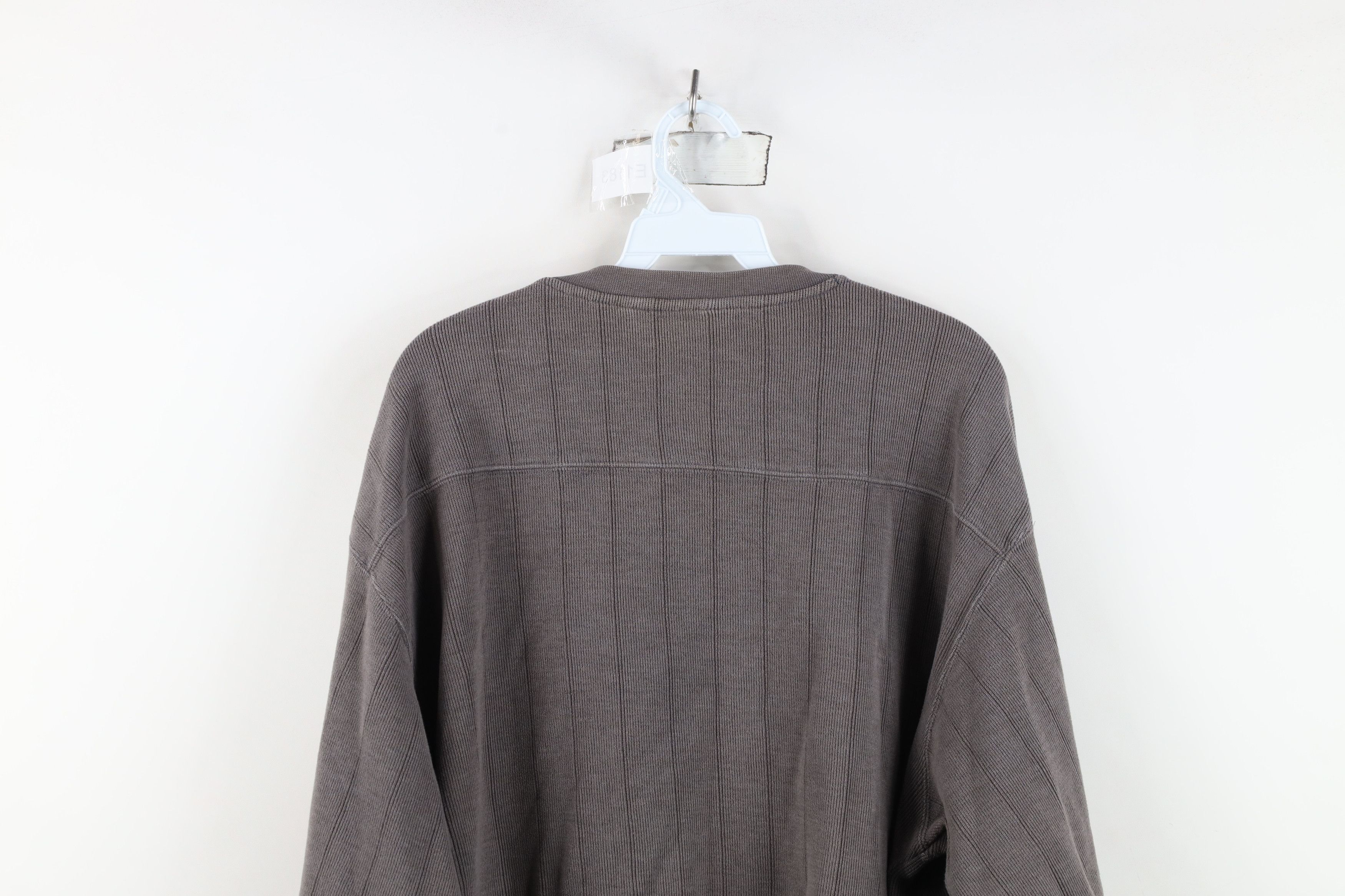 Columbia Vintage Columbia Spell Out Ribbed Knit V-Neck Sweater Gray Size US XXL / EU 58 / 5 - 10 Thumbnail