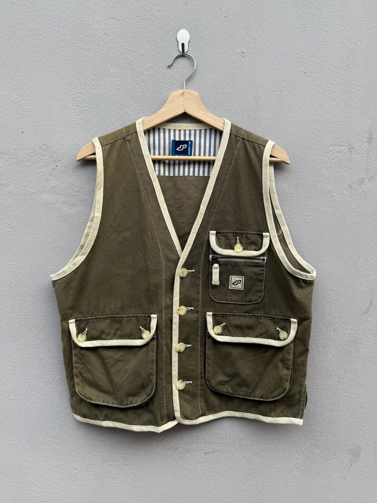 If Six Was Nine × Japanese Brand × Mr. Junko Vintage Rare Japanese Designer Mr.Junko “J2” Cargos Vest Size 40L - 1 Thumbnail