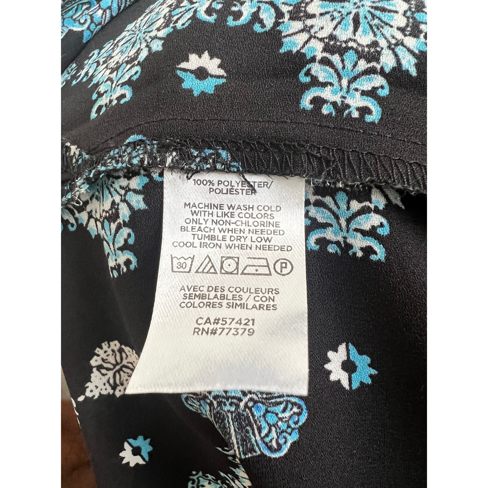 Ann Taylor Ann Taylor Womens Sheer Printed Sleeveless Blouse Petite XS Size XS / US 0-2 / IT 36-38 - 7 Thumbnail