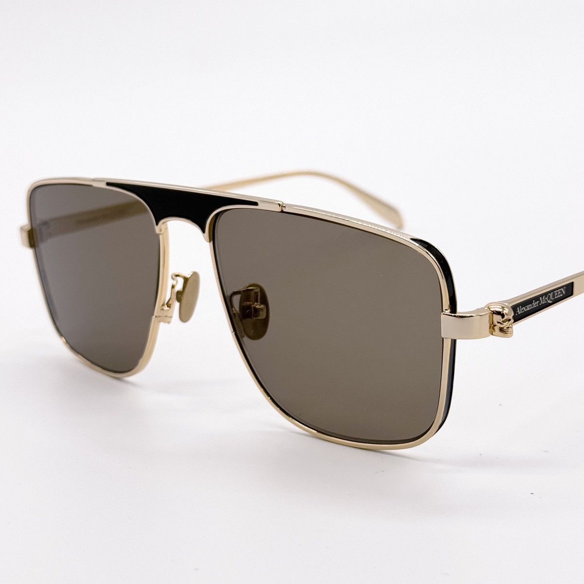 Alexander McQueen NEW AM0200S 002 ALEXANDER MCQUEEN SUNGLASSES AM0200S Size ONE SIZE - 5 Thumbnail