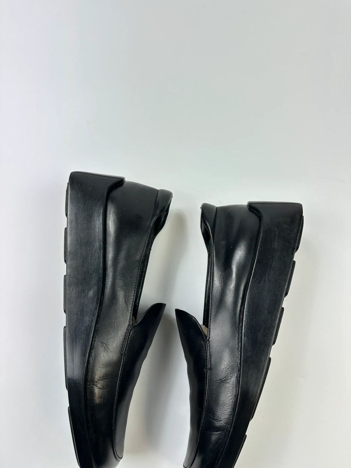 Prada Prada Milano SS1998 Black Leather Plateform Shoes Loafer Size US 8 / IT 38 - 7 Thumbnail