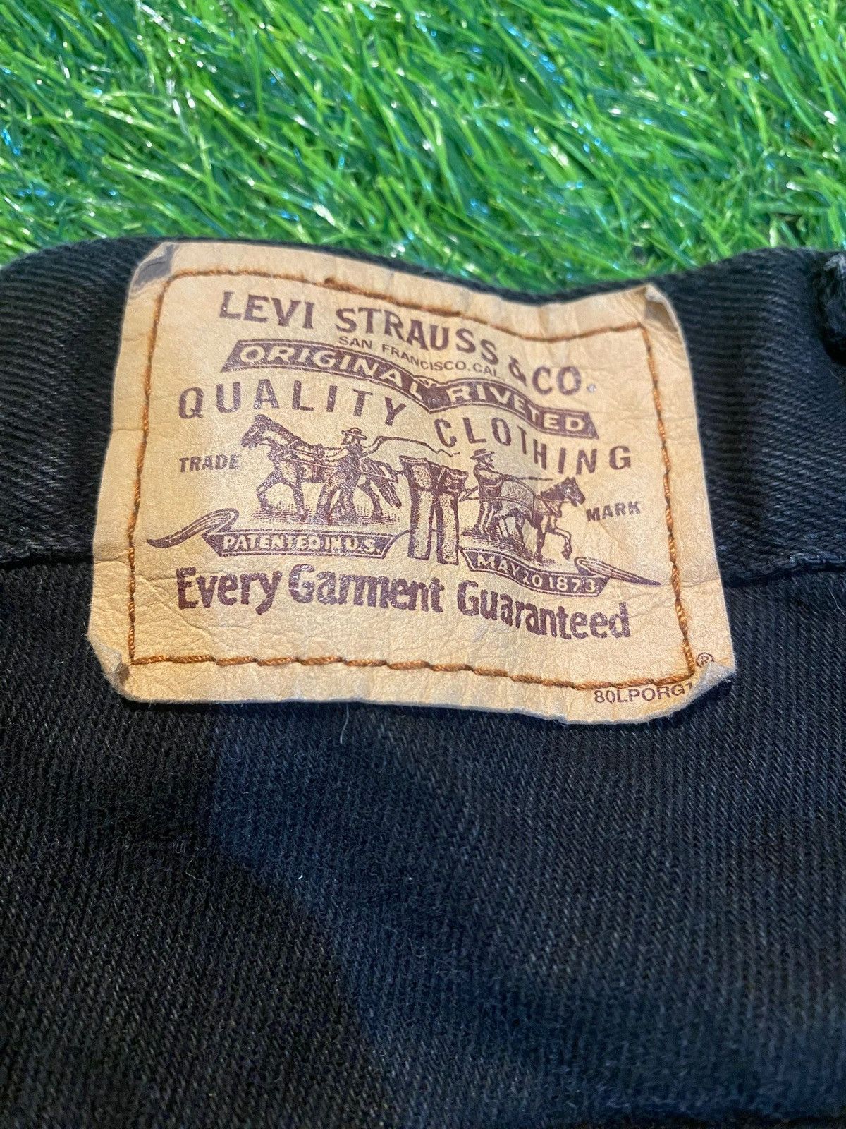 Levi's Levis strauss & co black jeans orange tabs pants size 36x32 Size US 36 / EU 52 - 4 Thumbnail