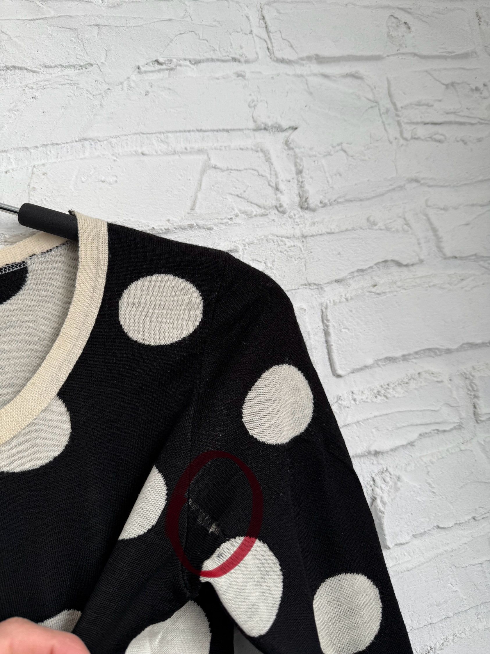 Sonia Rykiel Sonia by Sonia Rykiel Polka Dot Knit Sweater Size M / US 6-8 / IT 42-44 - 4 Thumbnail