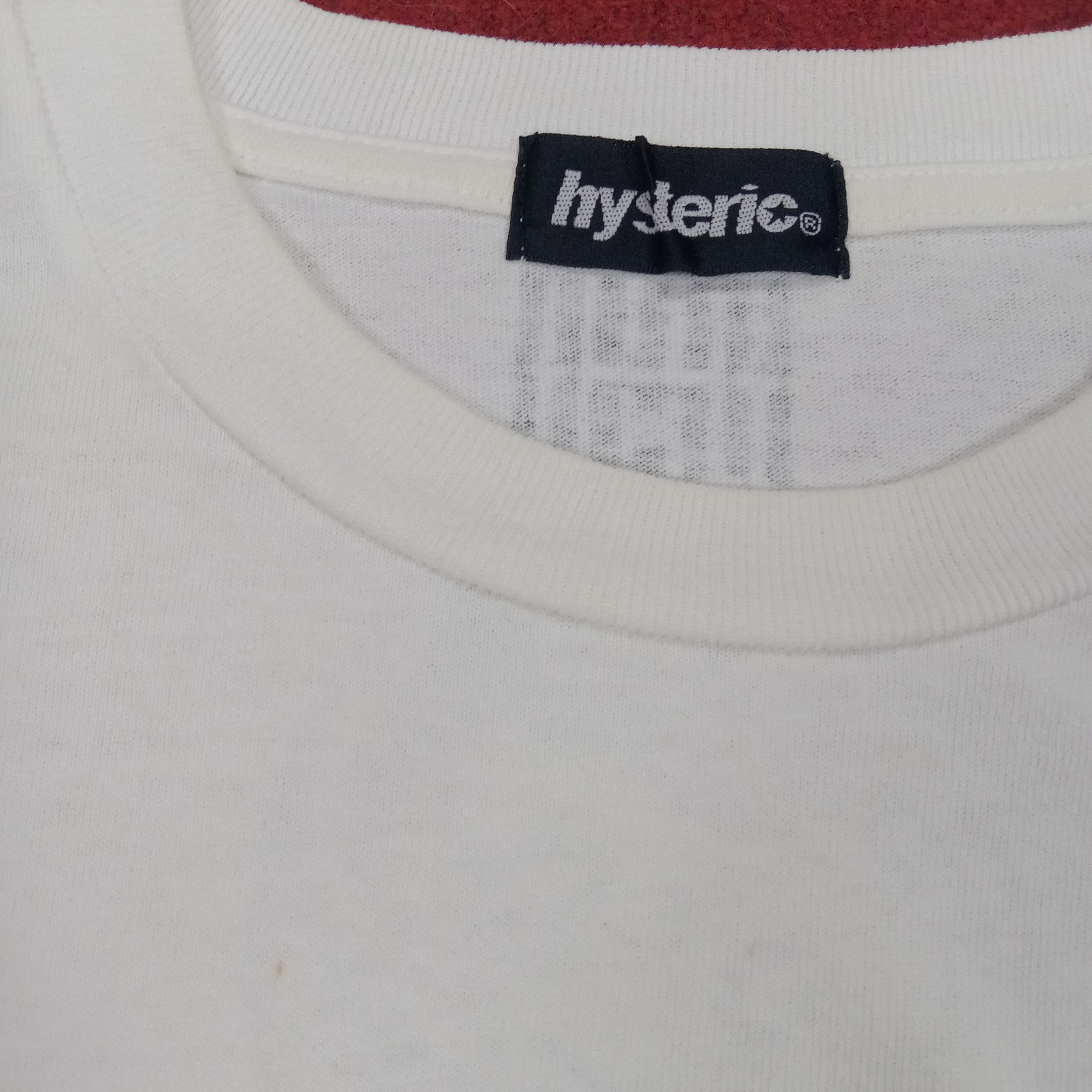 Hysteric Glamour × Japanese Brand × Vintage Hysteric Glamour Tshirt Japanese Brand Guitar Style Design Size US S / EU 44-46 / 1 - 5 Thumbnail