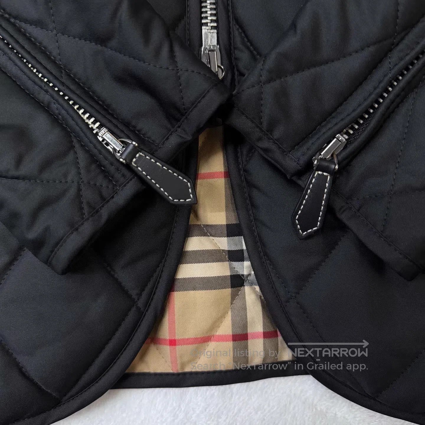 Burberry Black Quilted Light Jacket . Size US XS / EU 42 / 0 - 4 Thumbnail