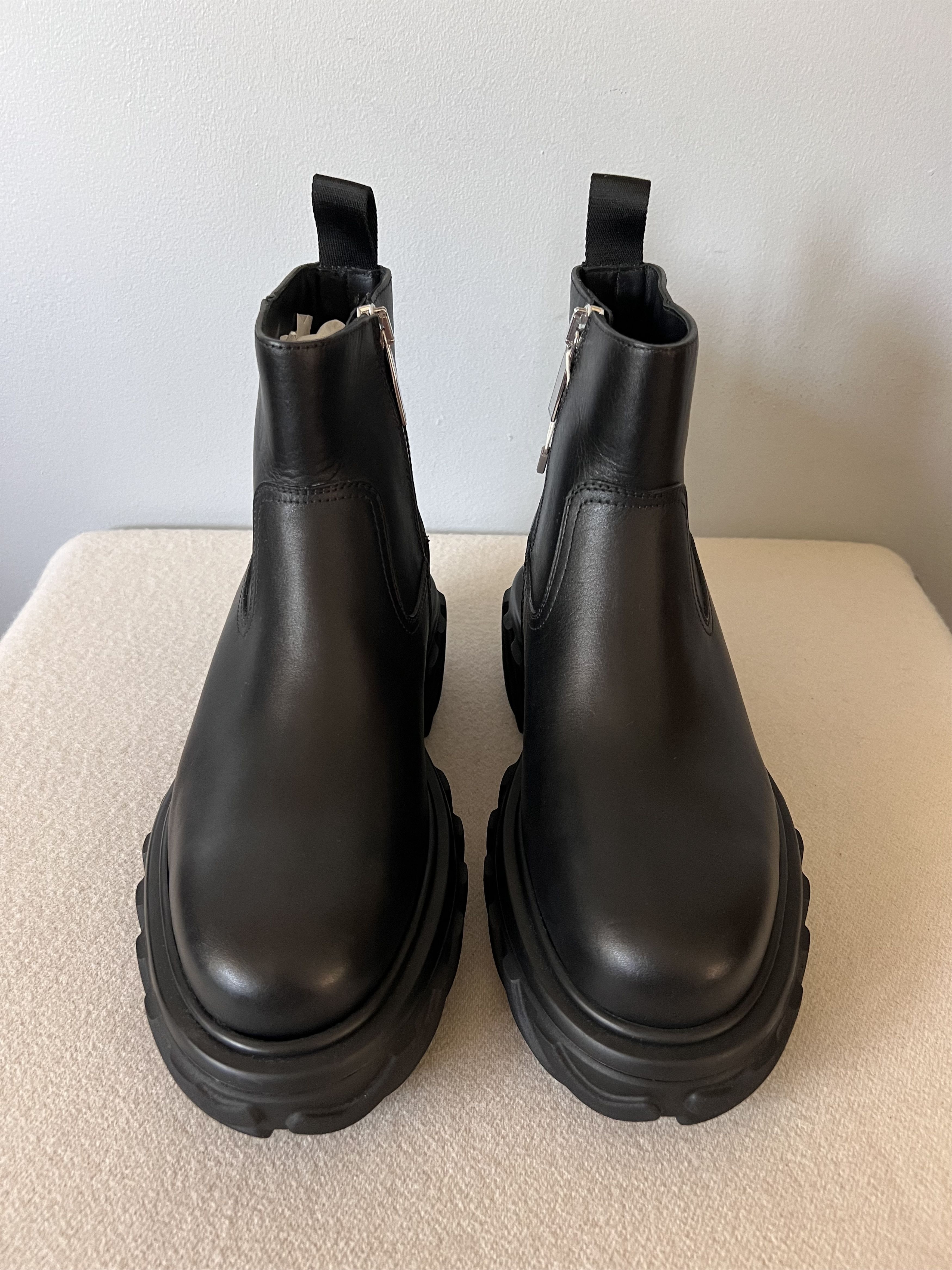 Off-White Off White Exploration Motor Ankle Boots in Black Leather Size US 9 / EU 42 - 4 Thumbnail
