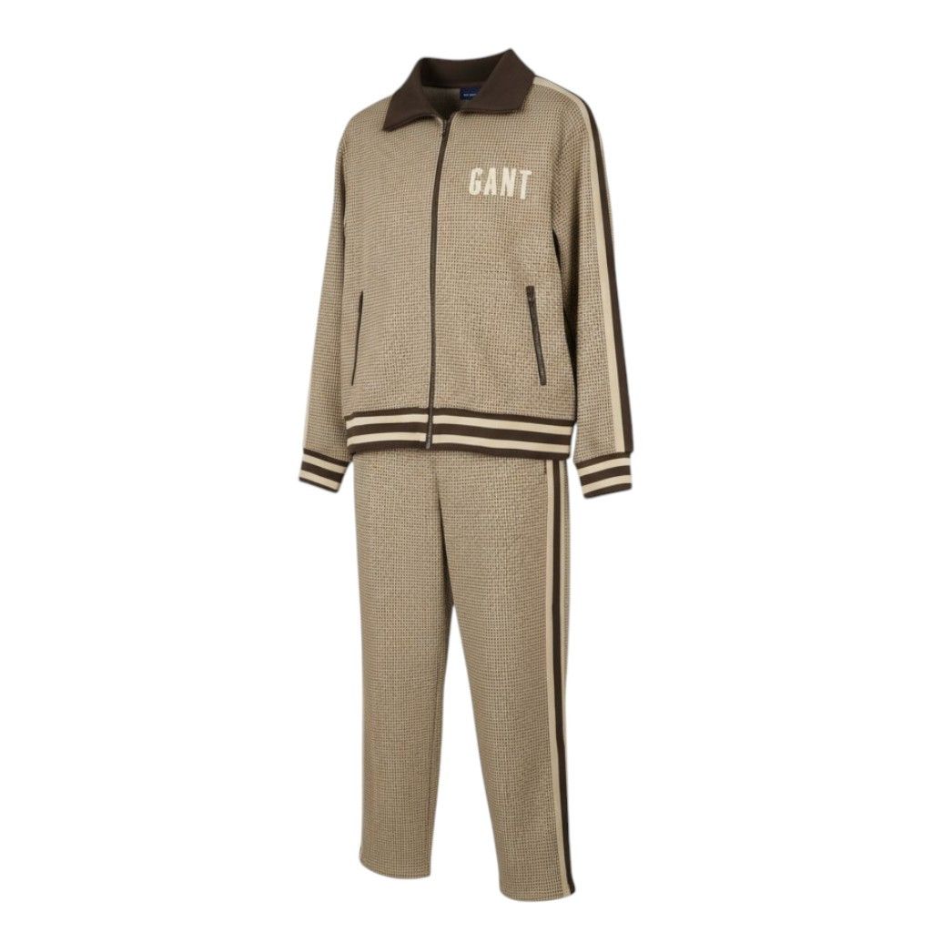 Gant HOUNDSTOOTH L Chocolate Brown Patterned Tracksuit 87233 Size US L / EU 52-54 / 3 - 1 Thumbnail
