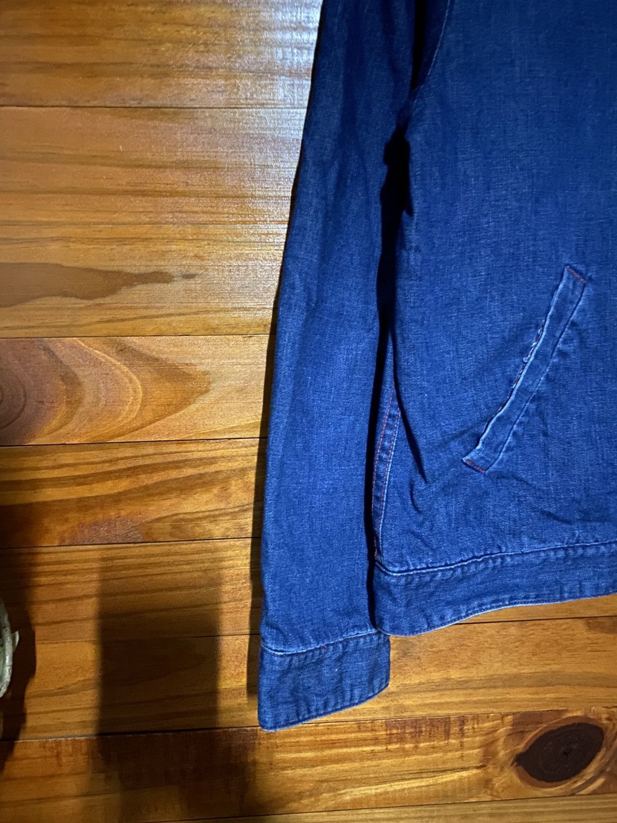 Japanese Brand HOMES’ Japanese Denim Zip Jacket | Indigo Workwear Style Size US S / EU 44-46 / 1 - 9 Thumbnail