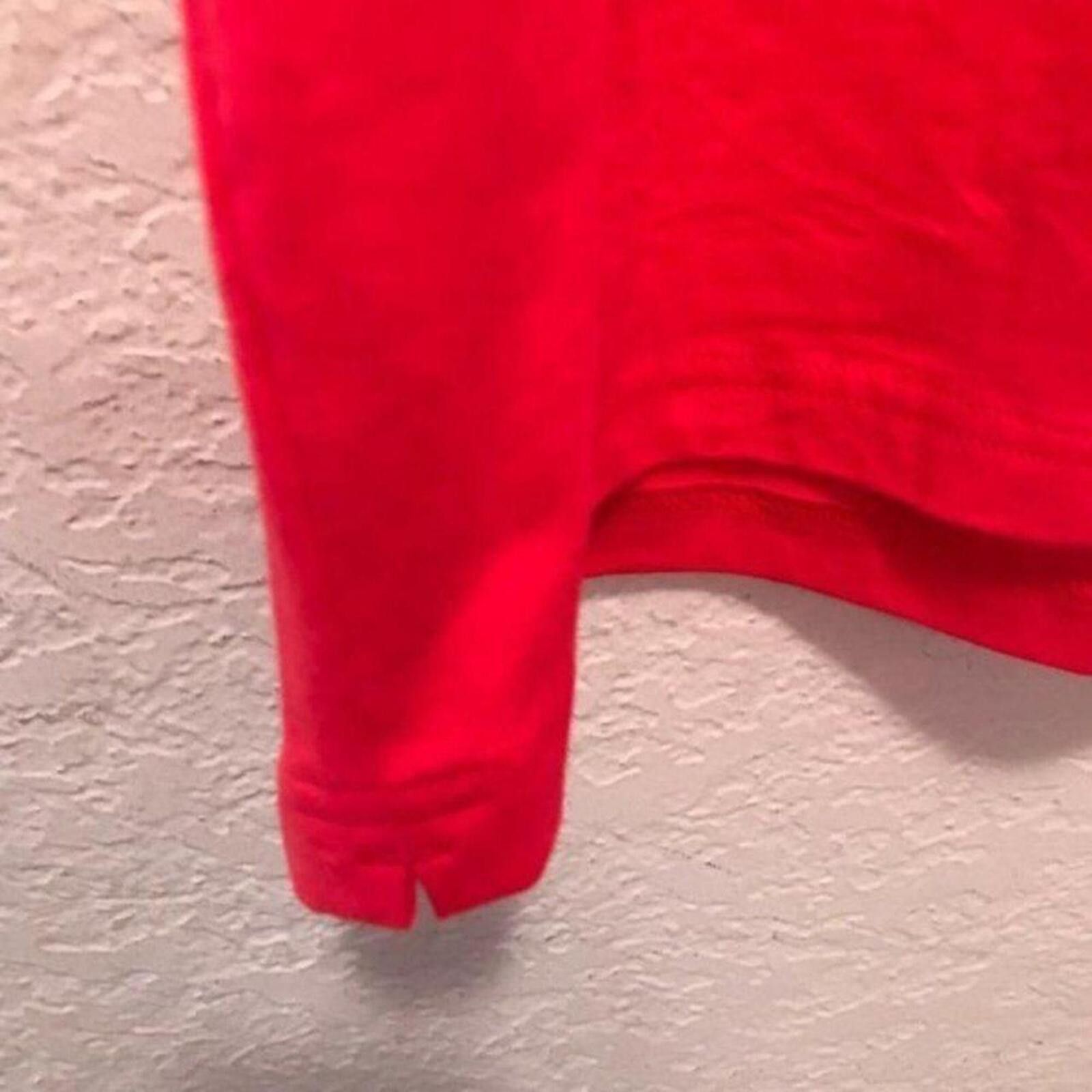 Hanes Hanes Red V-Neck T-Shirt Size Large Size US L / EU 52-54 / 3 - 5 Thumbnail