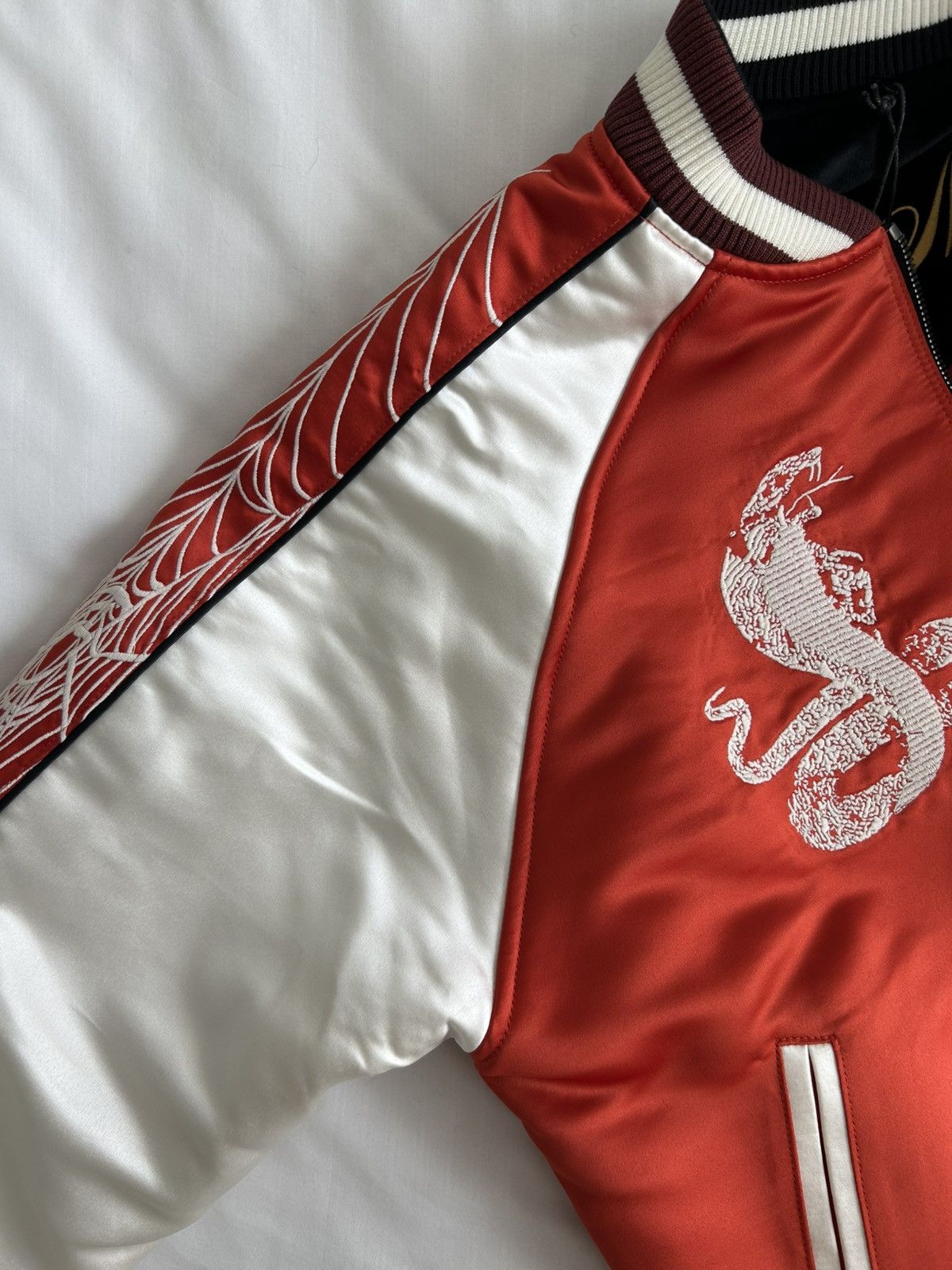 Rhude Rhude Souvenir Reversible Jacket Embroider Tiger Snake Skull Size US M / EU 48-50 / 2 - 8 Thumbnail