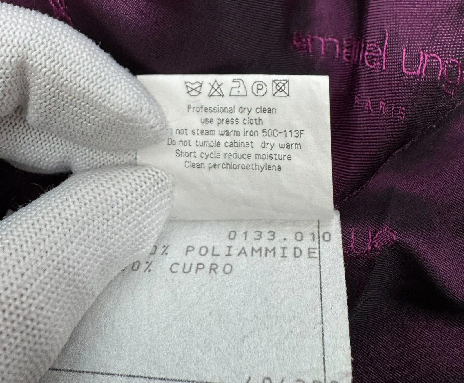 Ungaro Paris Emanuel Ungaro Blazer + Top Wool Pleated Set size L Size L / US 10 / IT 46 - 17 Thumbnail