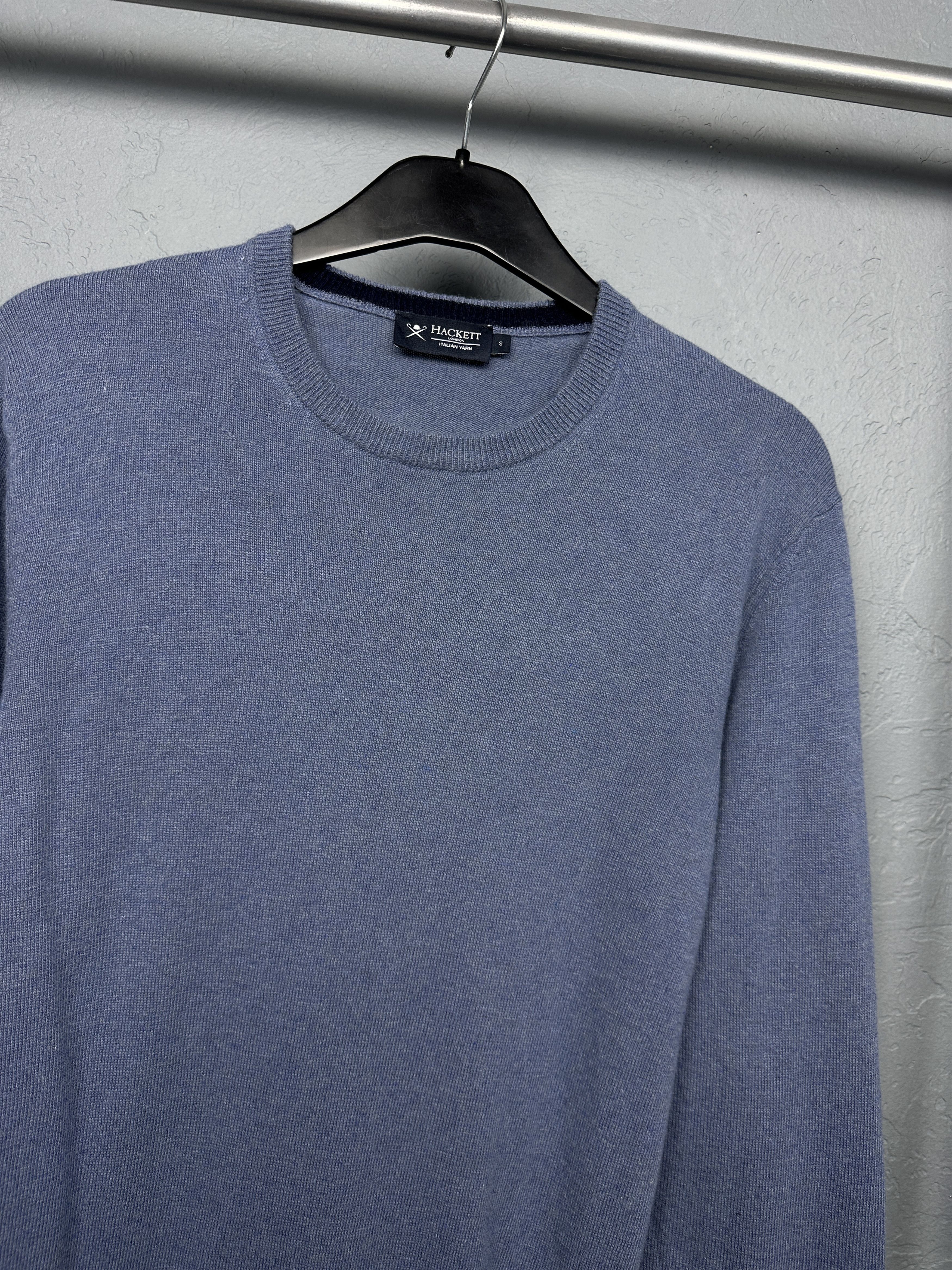 Hackett Hackett London Merino Wool Knit Mens Crew Neck Sweater Size US S / EU 44-46 / 1 - 2 Thumbnail