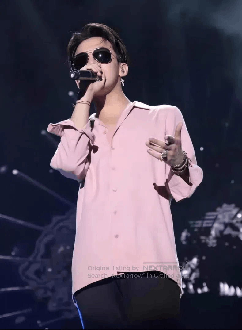 Saint Laurent Paris Saint Laurent Paris Size 37 Viscose Cuban Collar Pink Bamb Size US S / EU 44-46 / 1 - 8 Thumbnail