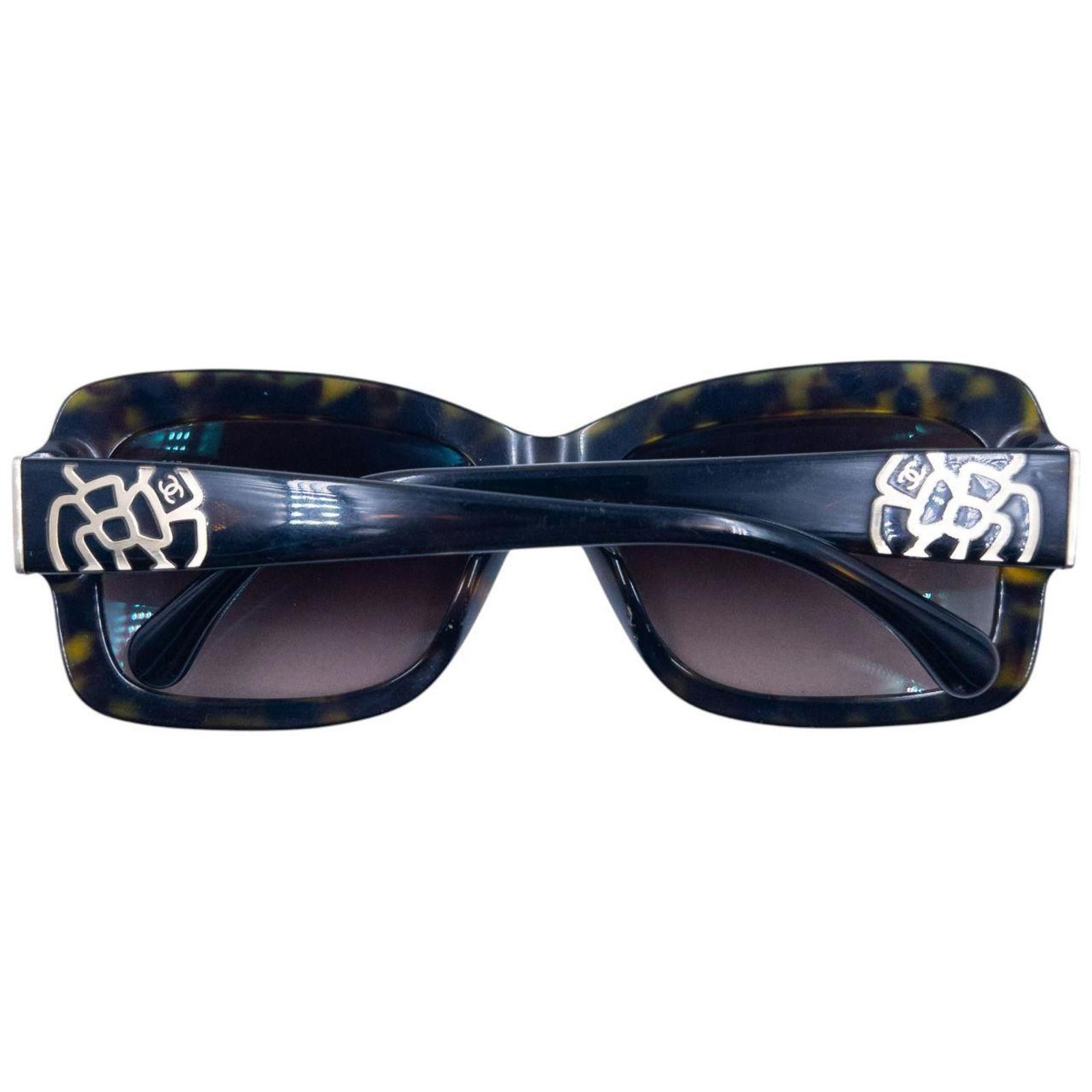 Chanel Vintage Chanel Tortoise Shell Sunglasses Size ONE SIZE - 8 Thumbnail
