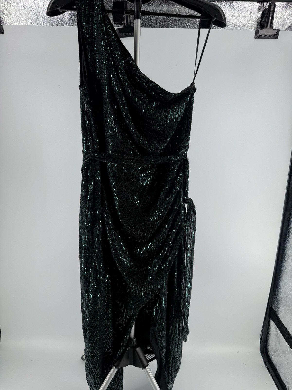 Other Grace Karin Green Sequin One Shoulder Formal Dress Size XL Size XL / US 12-14 / IT 48-50 - 1 Thumbnail
