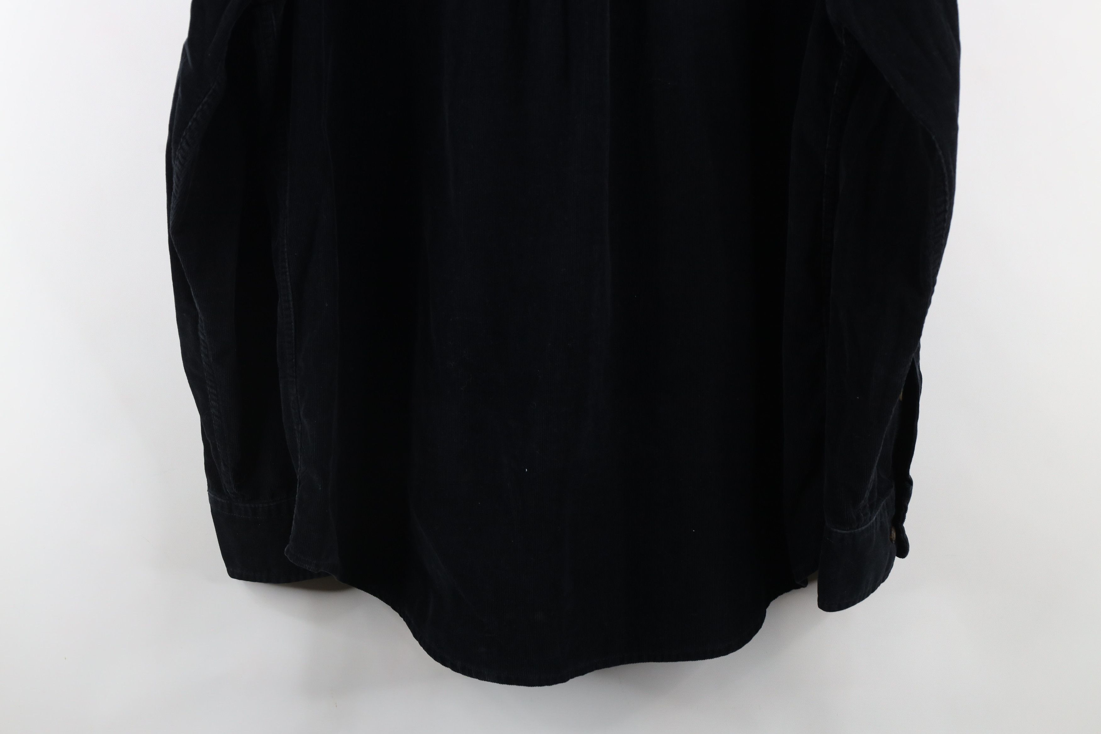 Vintage Vintage 90s Streetwear Collared Button Down Shirt Black Size US L / EU 52-54 / 3 - 8 Thumbnail