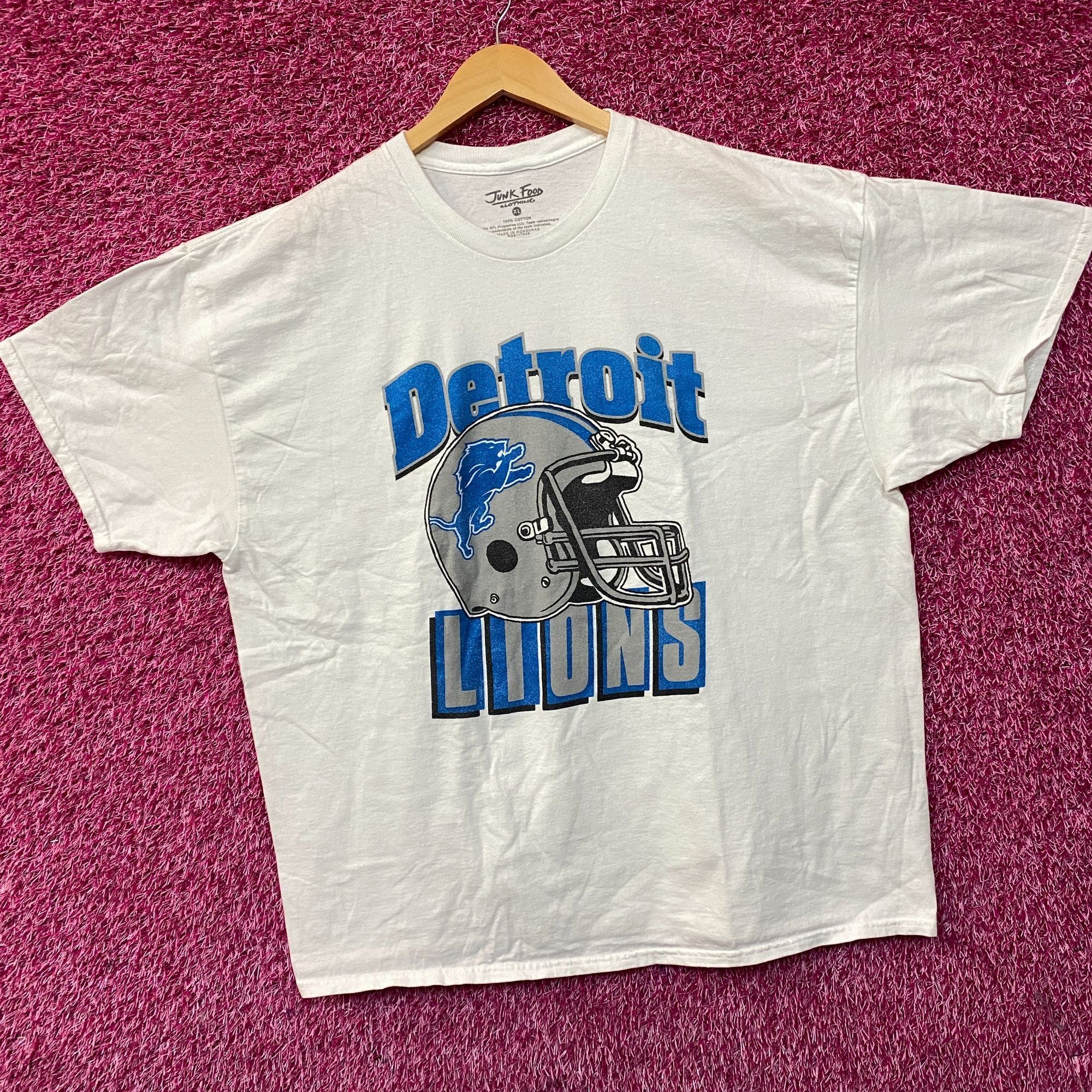 Junk Food Junk Food Clothing NFL Detroit Lions Throwback Helmet Logo T Size US XL / EU 56 / 4 - 3 Thumbnail