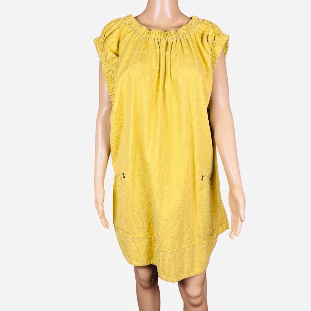 Free People NWT New $148 Free People Siegel Mini Pampas Yellow Dress Si Size S / US 4 / IT 40 - 3 Thumbnail