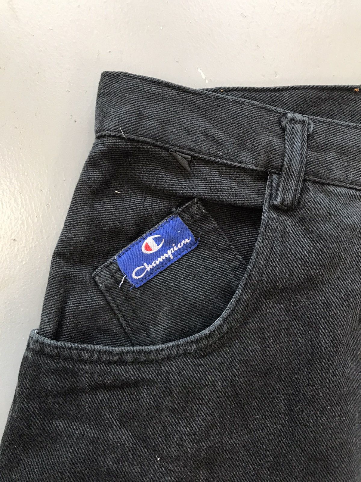 Champion × Vintage Vintage champion big pocket baggyfit denim Size US 31 - 5 Thumbnail