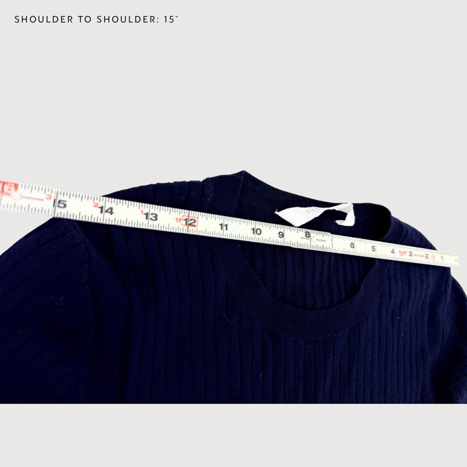Everlane Everlane Ribbed Wool Sweater Dress Navy Long Sleeve M Size M / US 6-8 / IT 42-44 - 7 Thumbnail