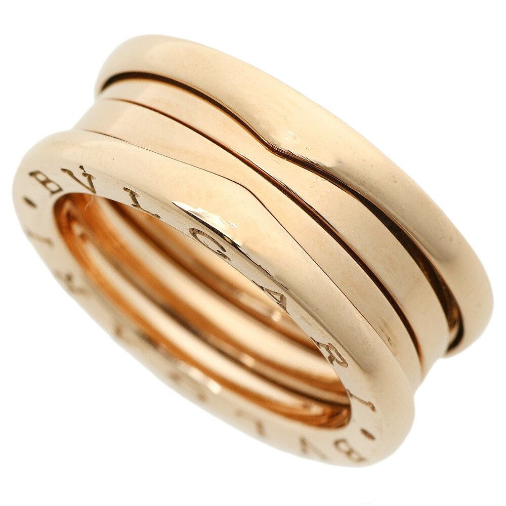 Bvlgari Bvlgari B-Zero1 3-Band Ring K18PG Pink Gold #51 Metal Ring
