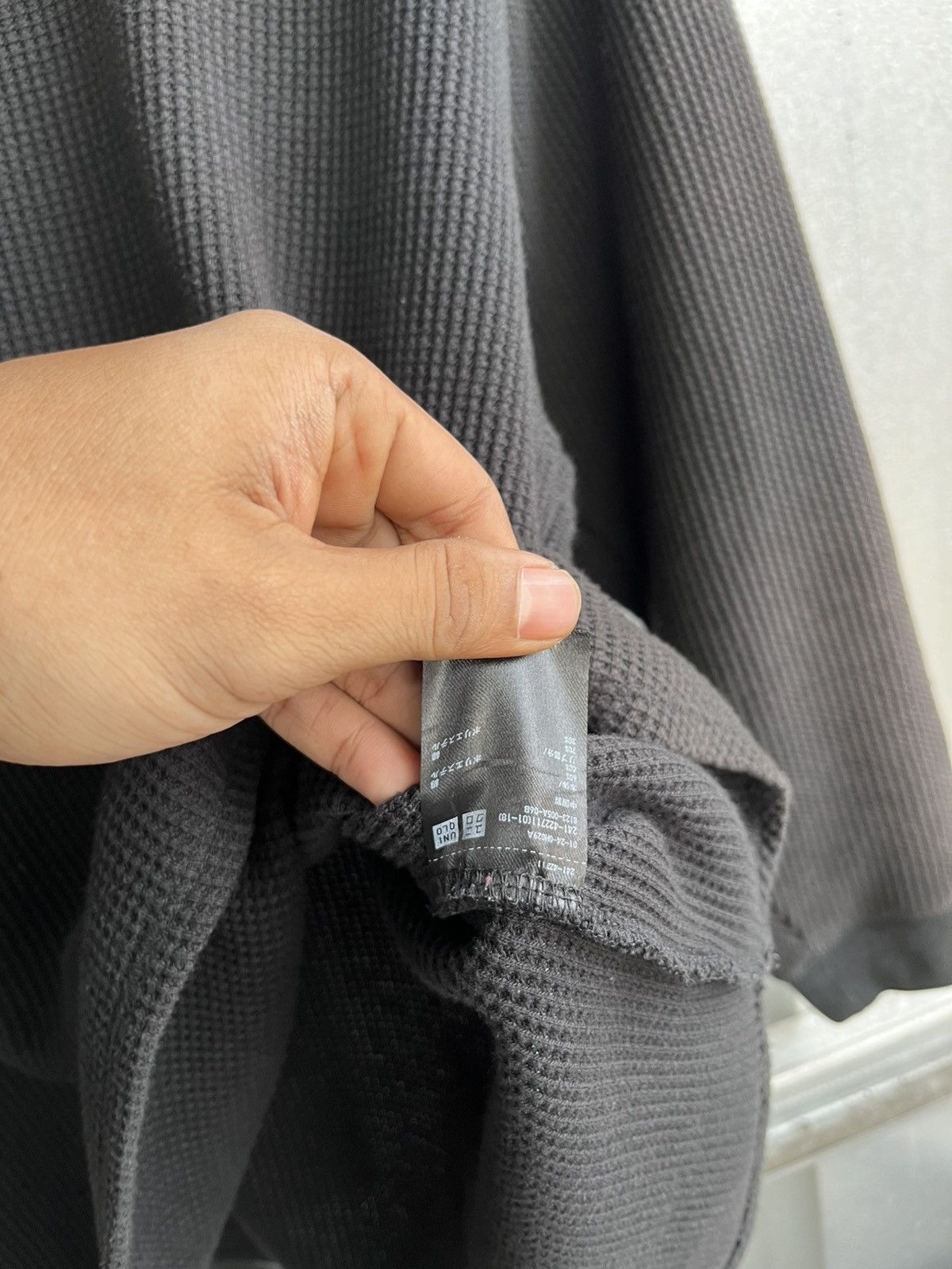 Japanese Brand Vintage uniqlo waffle black Size US XL / EU 56 / 4 - 4 Thumbnail