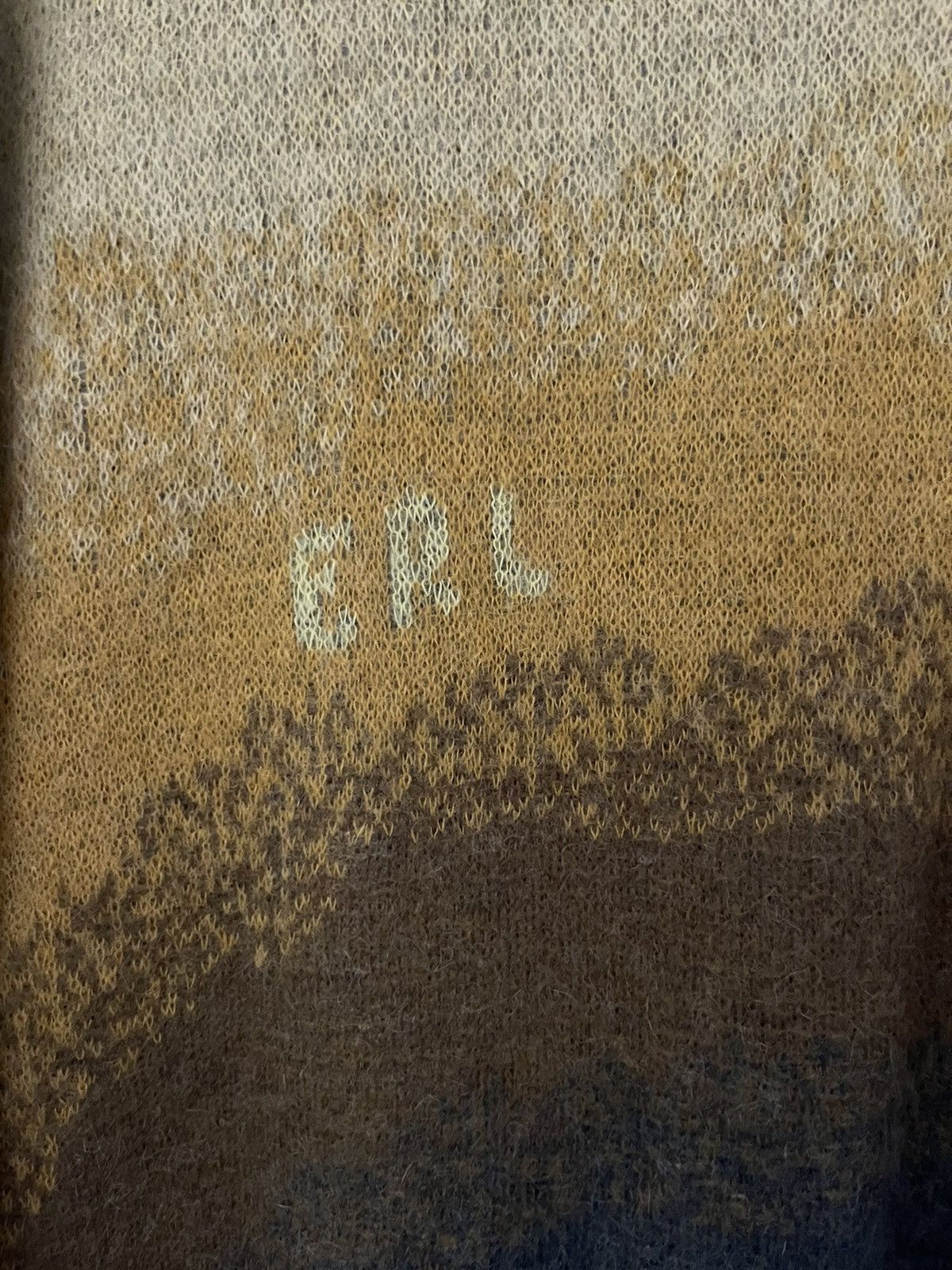 ERL ERL yellow khaki gradient fluffy knit sweater Size US L / EU 52-54 / 3 - 3 Thumbnail