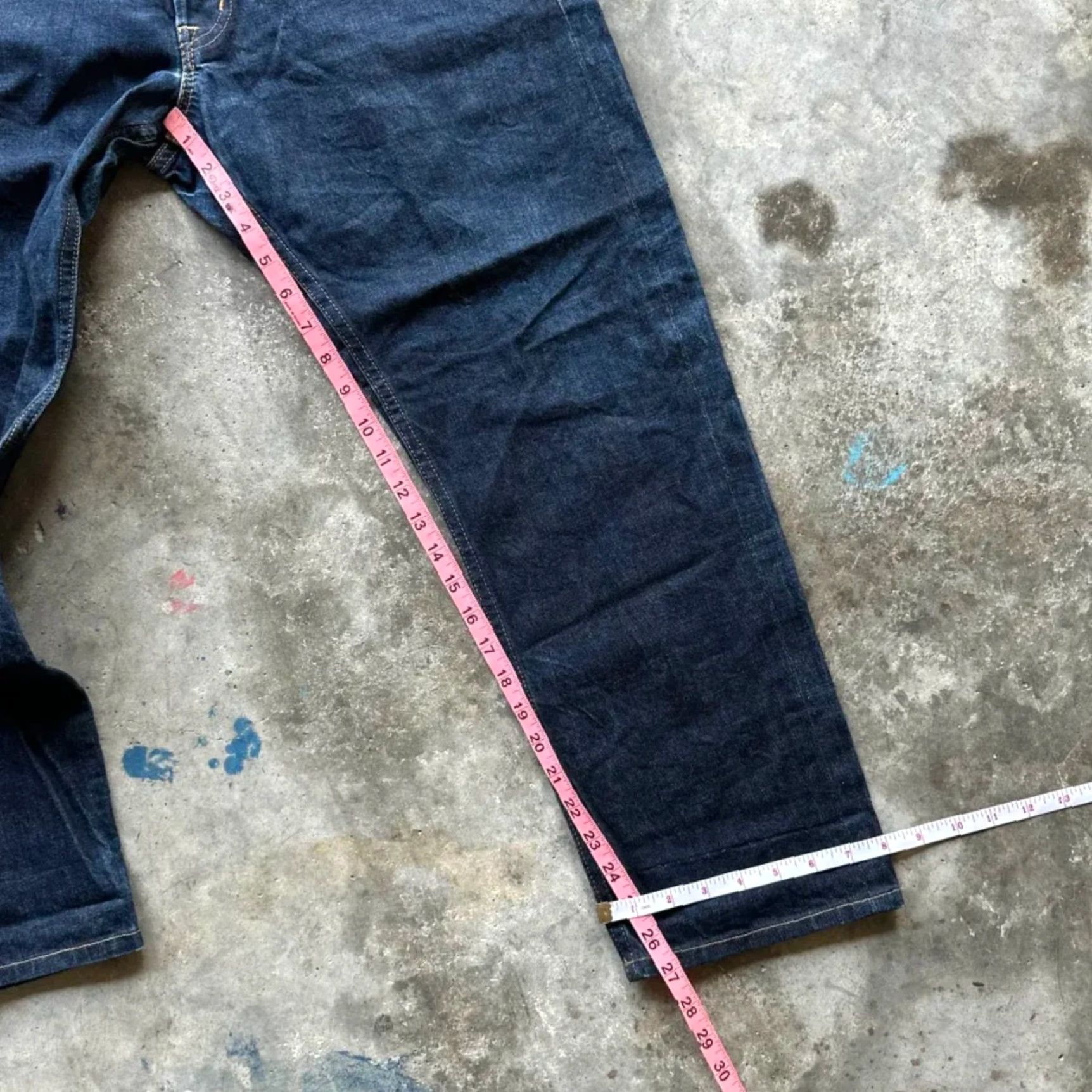Vintage Denim & Supply Ralph Lauren Jeans Slim Fit Selvedge Denim 36x27 Blue Men Regular Straight Denim & Supply Ralph Lauren Jeans 36 27 Mens Size US 36 / EU 52 - 8 Thumbnail