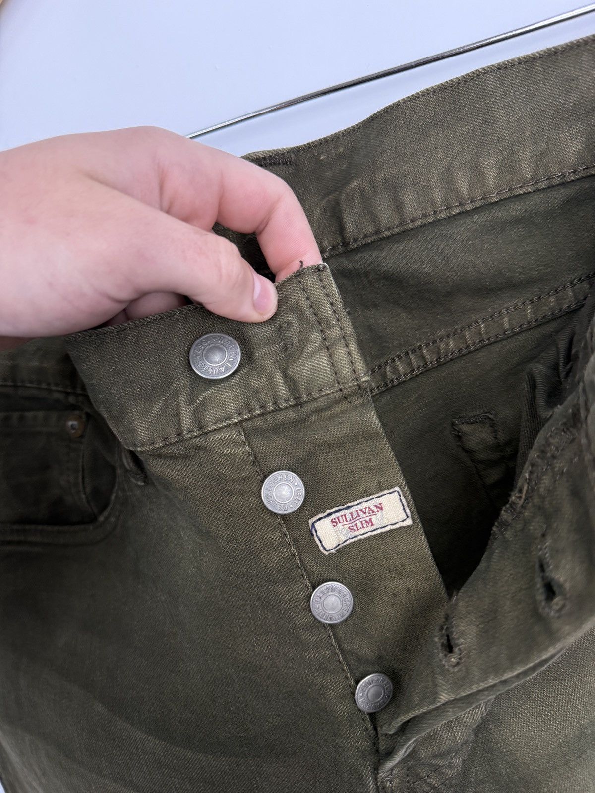 Denim & Supply Ralph Lauren 🇺🇸 Vintage Ralph Lauren Sullivan Slim Jeans Olive USA Style Size US 34 / EU 50 - 7 Thumbnail
