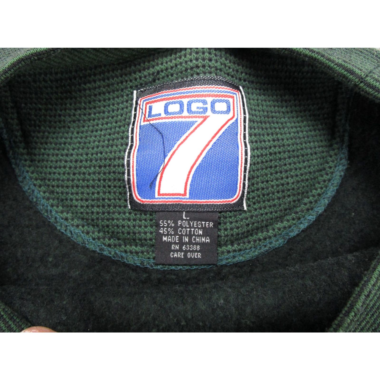 Logo 7 VINTAGE Green Bay Packers Embroidered Spell Out Crewneck Sweatshirt Hoodie L Mens Size US L / EU 52-54 / 3 - 3 Thumbnail