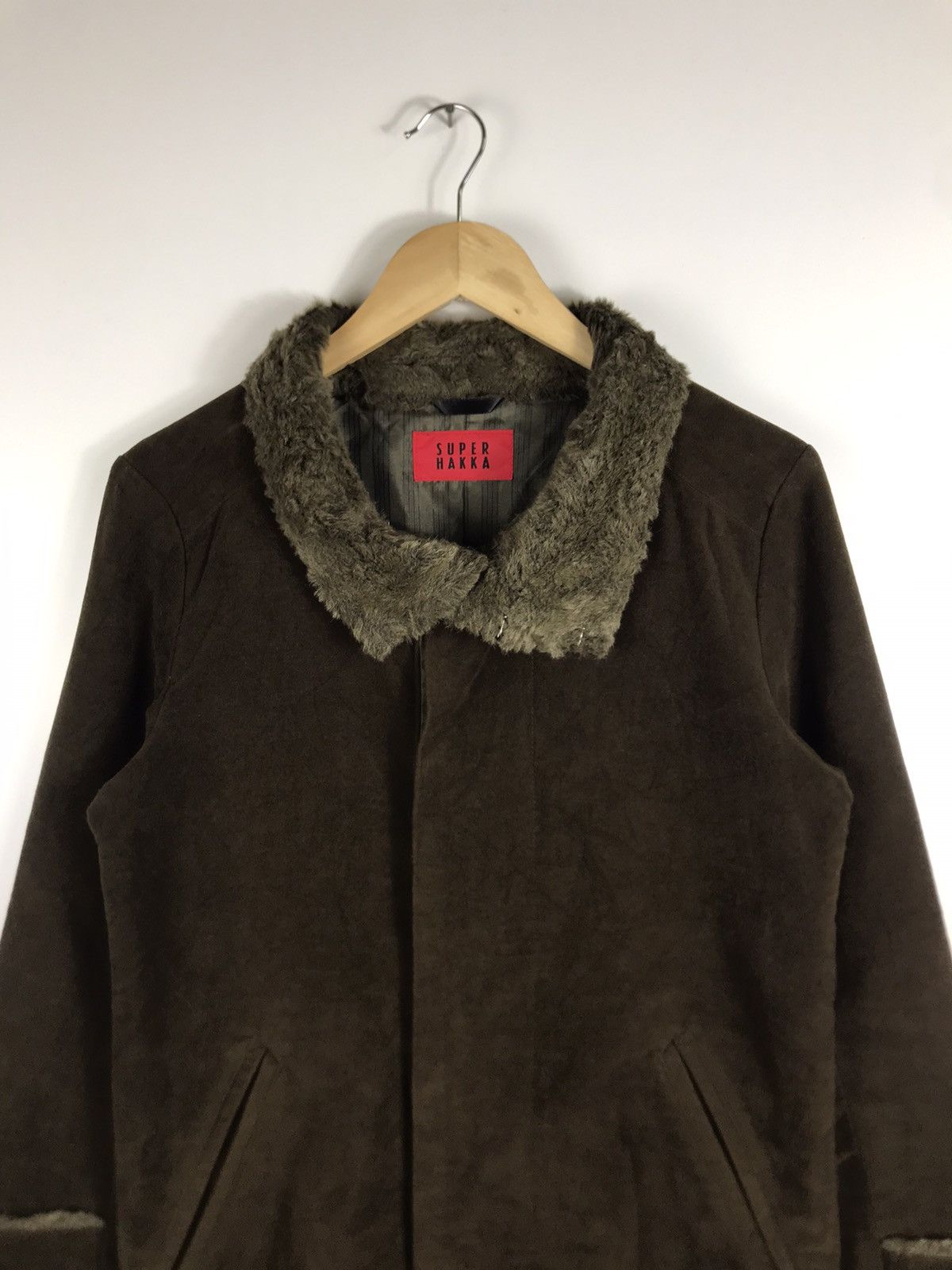 Japanese Brand × Vintage ⚡️Vintage Super Hakka Wool Button Long Jacket Size M / US 6-8 / IT 42-44 - 4 Thumbnail