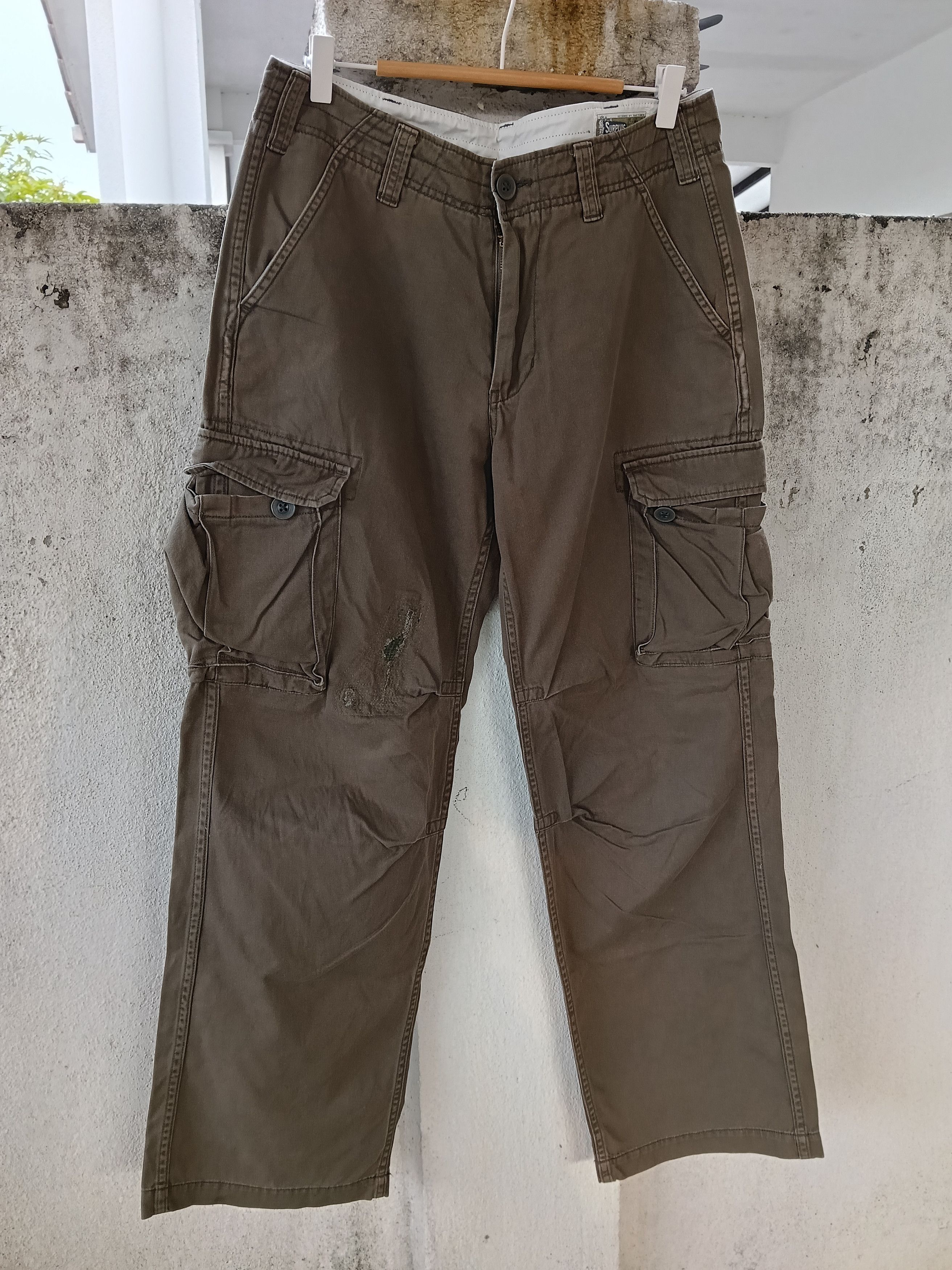 Japanese Brand 💥Surplus Company Cargo Pants💥 Size US 33 - 3 Thumbnail