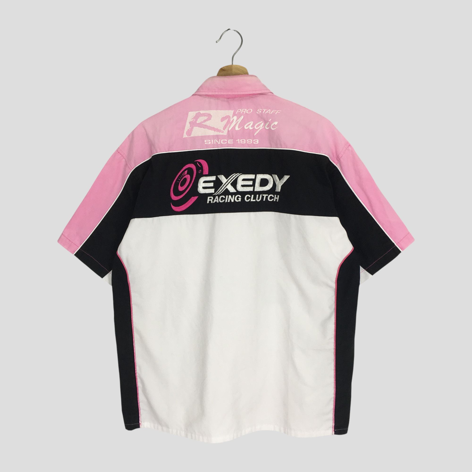 Japanese Brand Vintage Exedy Pro Staff Racing Japan Work Shirt Size US L / EU 52-54 / 3 - 2 Thumbnail
