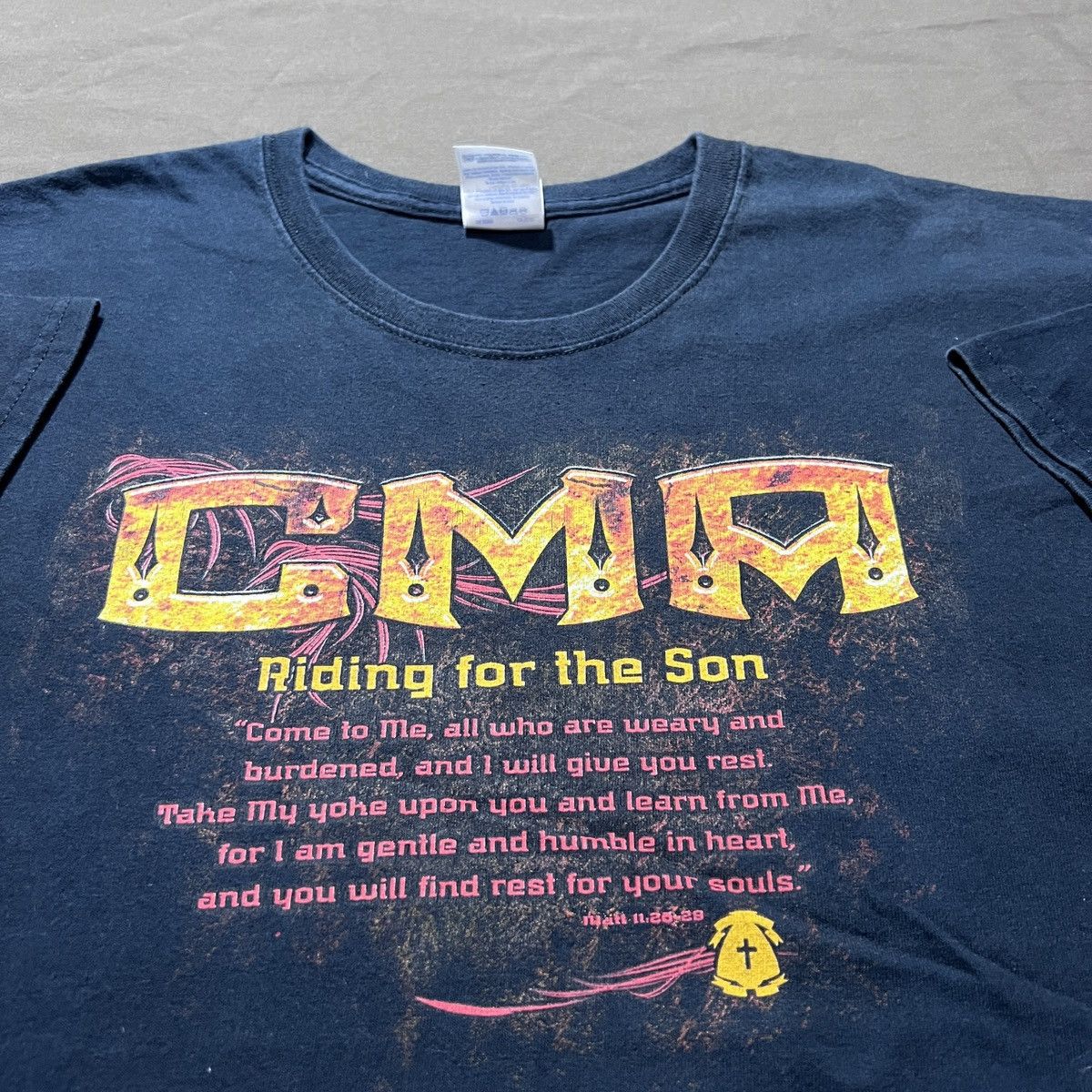 Vintage Vintage Y2K CMA Jesus God Bible Holy Tee 2XL motorcycle Size US XXL / EU 58 / 5 - 1 Thumbnail