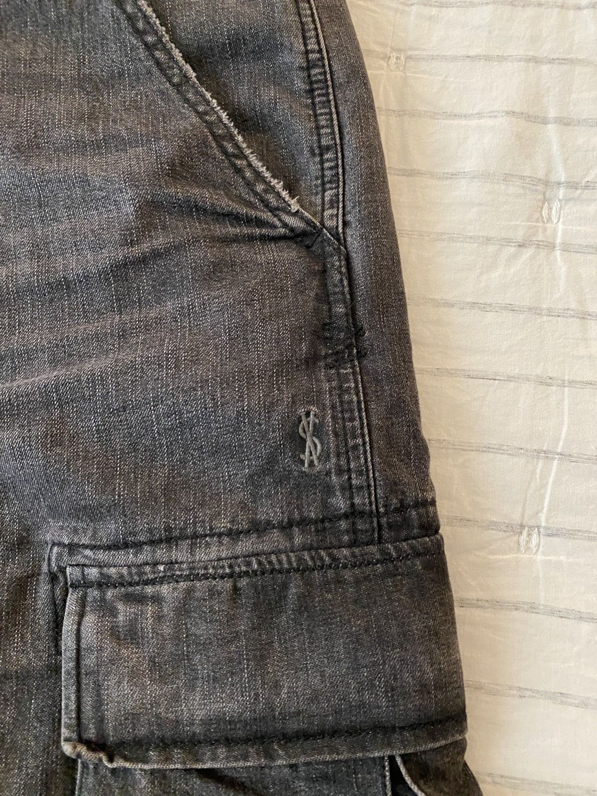 Ksubi Ksubi Riot Denim Cargo Pants Faded Black Sz38 Size US 38 / EU 54 - 9 Thumbnail