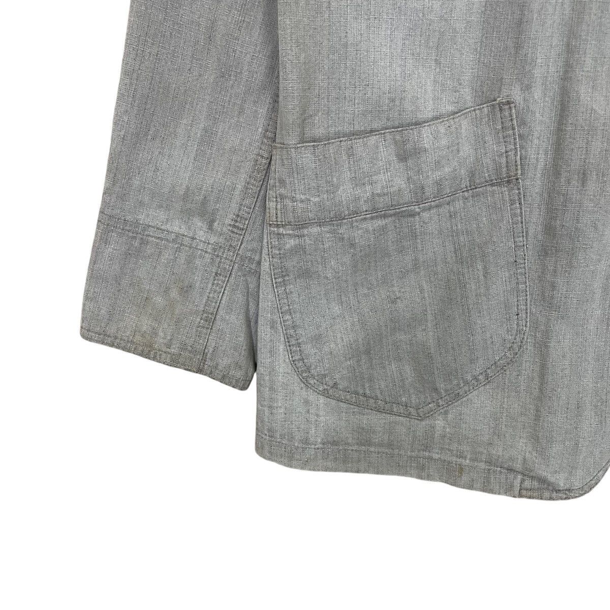 Japanese Brand × Vintage ROUSHATTE Hickory Chore Jacket Size US L / EU 52-54 / 3 - 6 Thumbnail