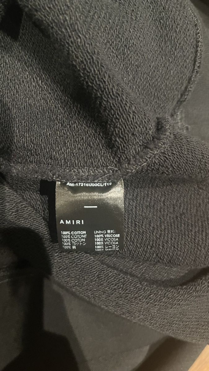 Amiri AMIRI Military Specs Stencil Hoodie Black Size US L / EU 52-54 / 3 - 4 Thumbnail