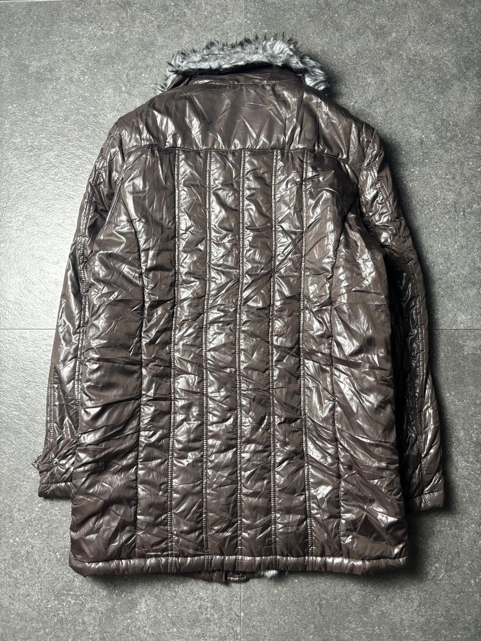 Japanese Brand 2000s Spinach Vkei Racoon Fur Warm Padded Jacket Size US M / EU 48-50 / 2 - 8 Thumbnail