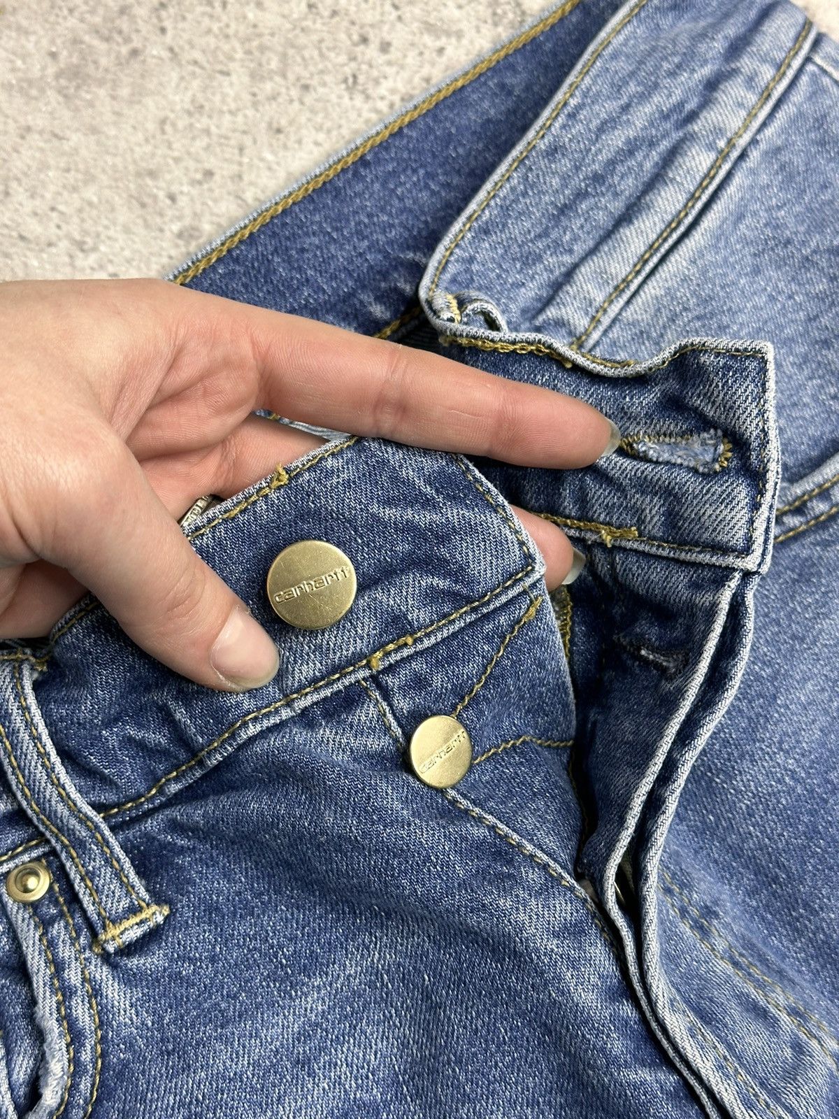 Carhartt Carhartt Blue Slim Denim Pants Excellent Condition Size 30 Size US 30 / EU 46 - 6 Thumbnail