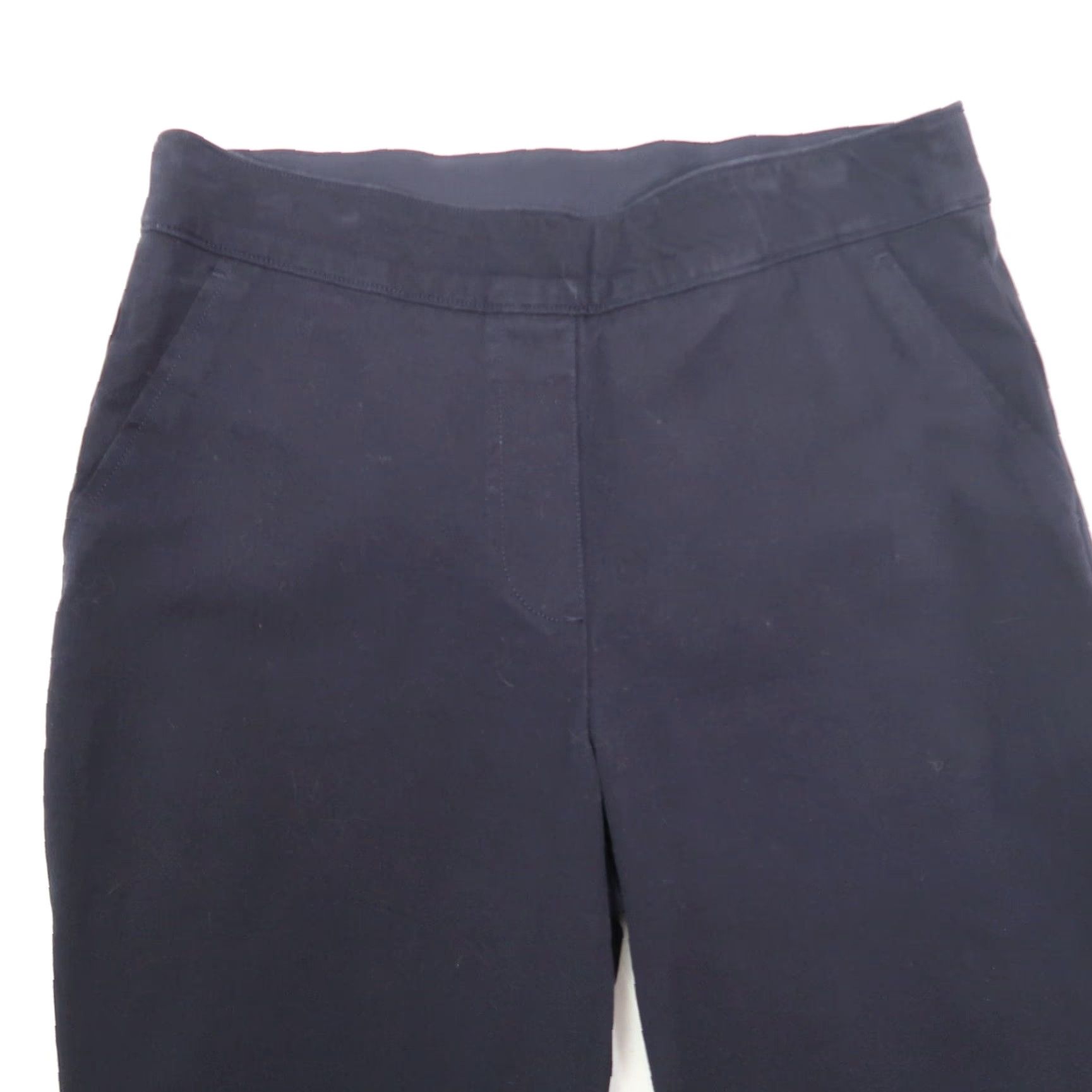 Spanx Spanx Navy Blue Crop Ponte Pull-On Pants M Ladies Pants Crop Ankle Cotton Rayon Spandex Straight 24in Inseam Spring Summer Womens Size 32" / US 10 / IT 46 - 2 Thumbnail