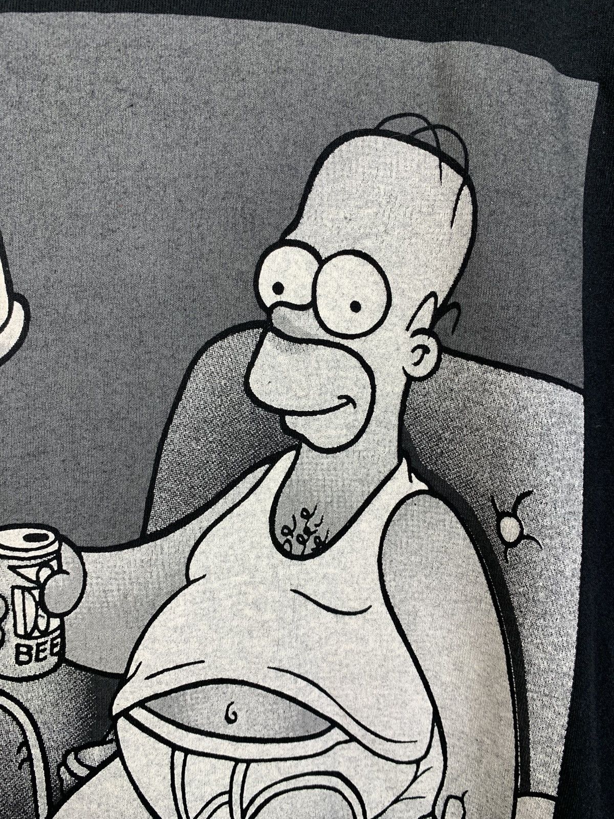 The Simpsons × Vintage Vintage 90’s Homer Simpson Single Stitch T-Shirt Size US S / EU 44-46 / 1 - 9 Thumbnail