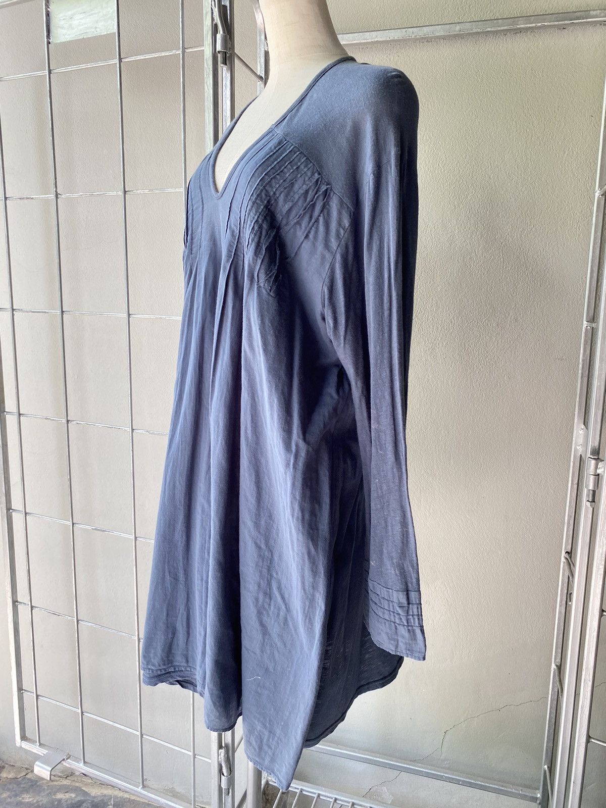 Issey Miyake Plantation Blue Pintuck Dress Size ONE SIZE - 1 Thumbnail