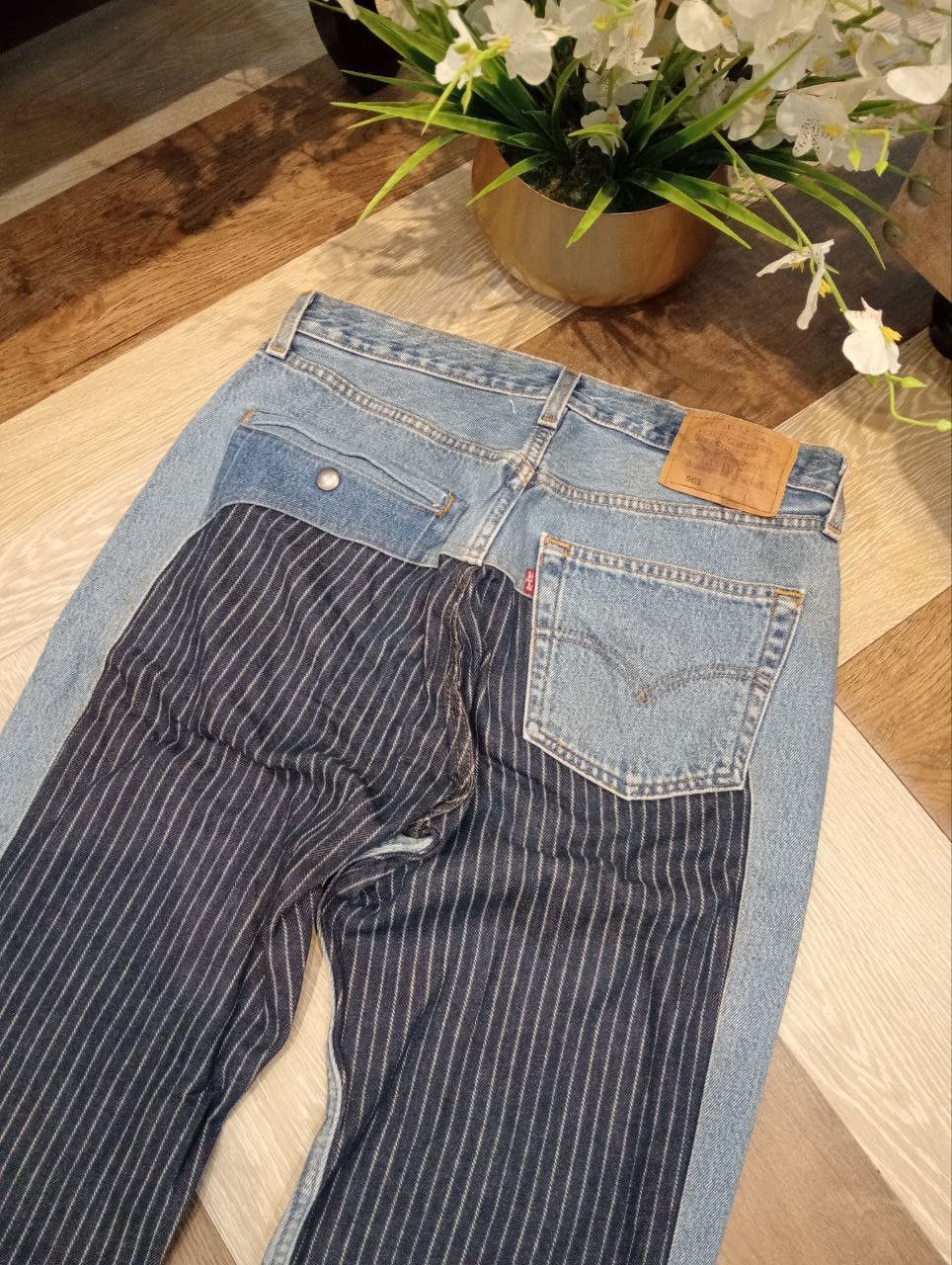 Levi's VINTAGE LEVI'S 501 X SONIC LAB REBUILD JEANS - SIZE 32 Size 31" - 2 Thumbnail