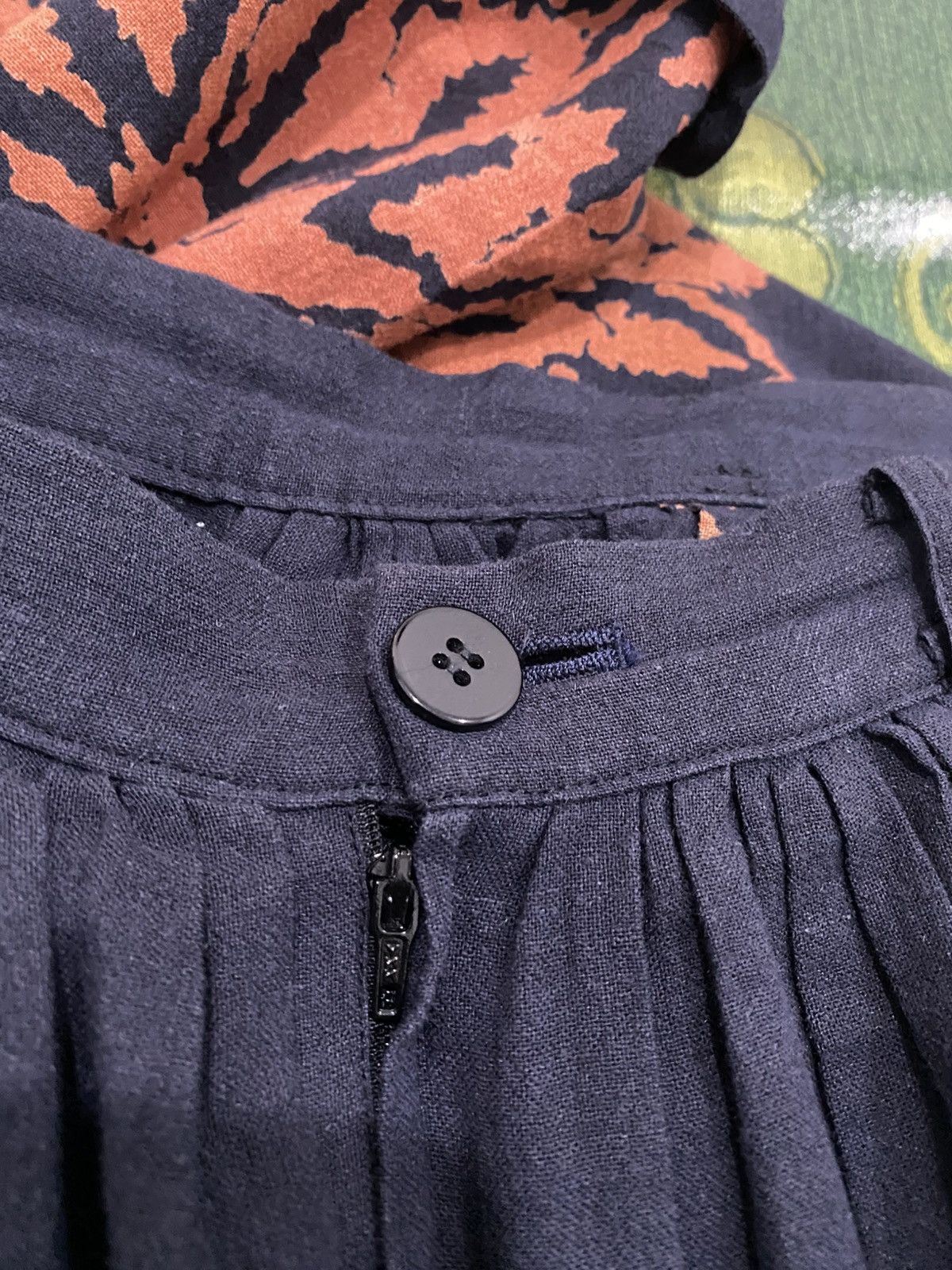 Vintage × Y's × Yohji Yamamoto Vintage Wise Y's Yohji Yamamoto Flower Print Skirt Size 24" / US 00 / IT 34 - 9 Thumbnail